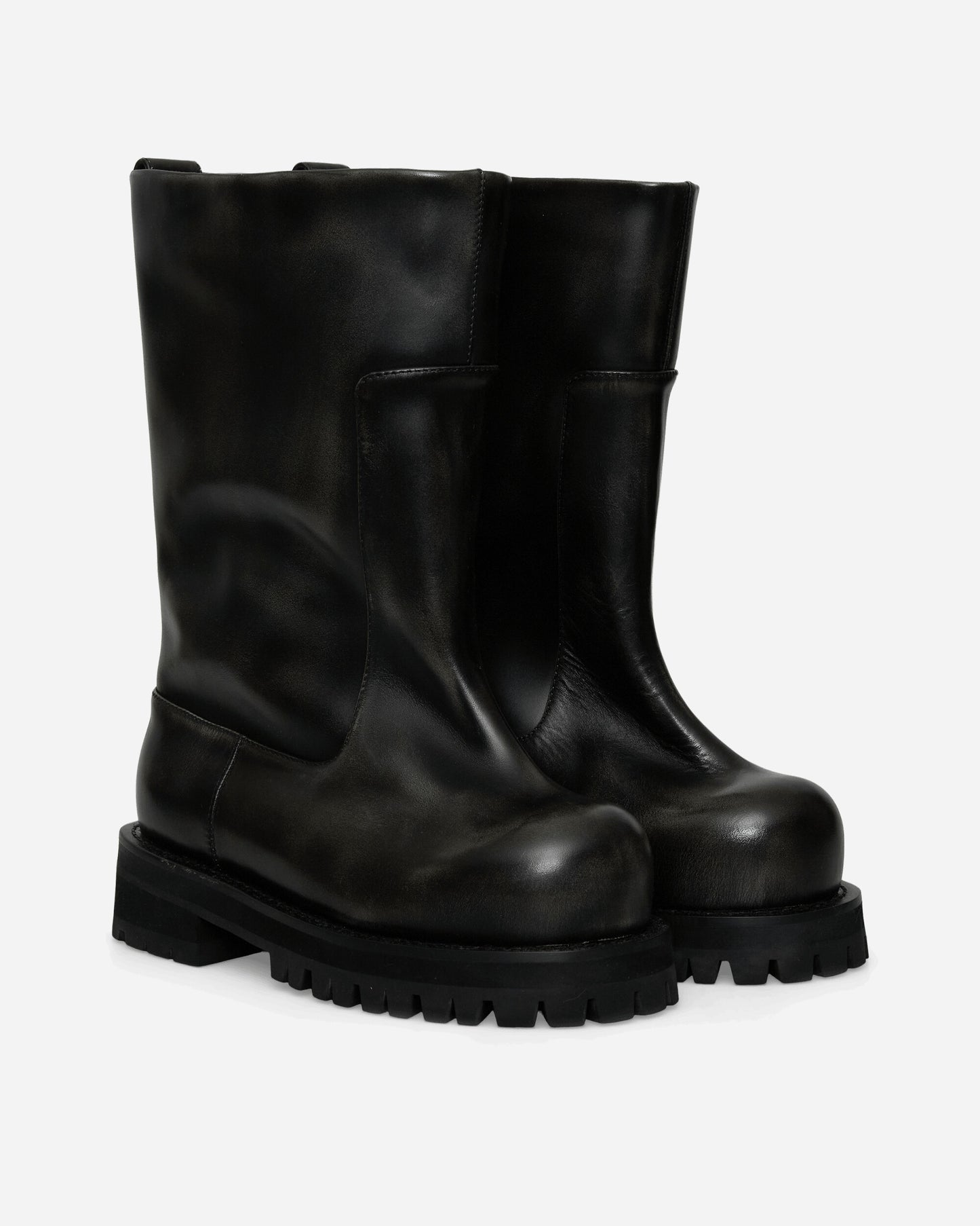 Protocol Index Distressed Shaft Boots Black Boots Knee PIS26SSMA05 BLACK