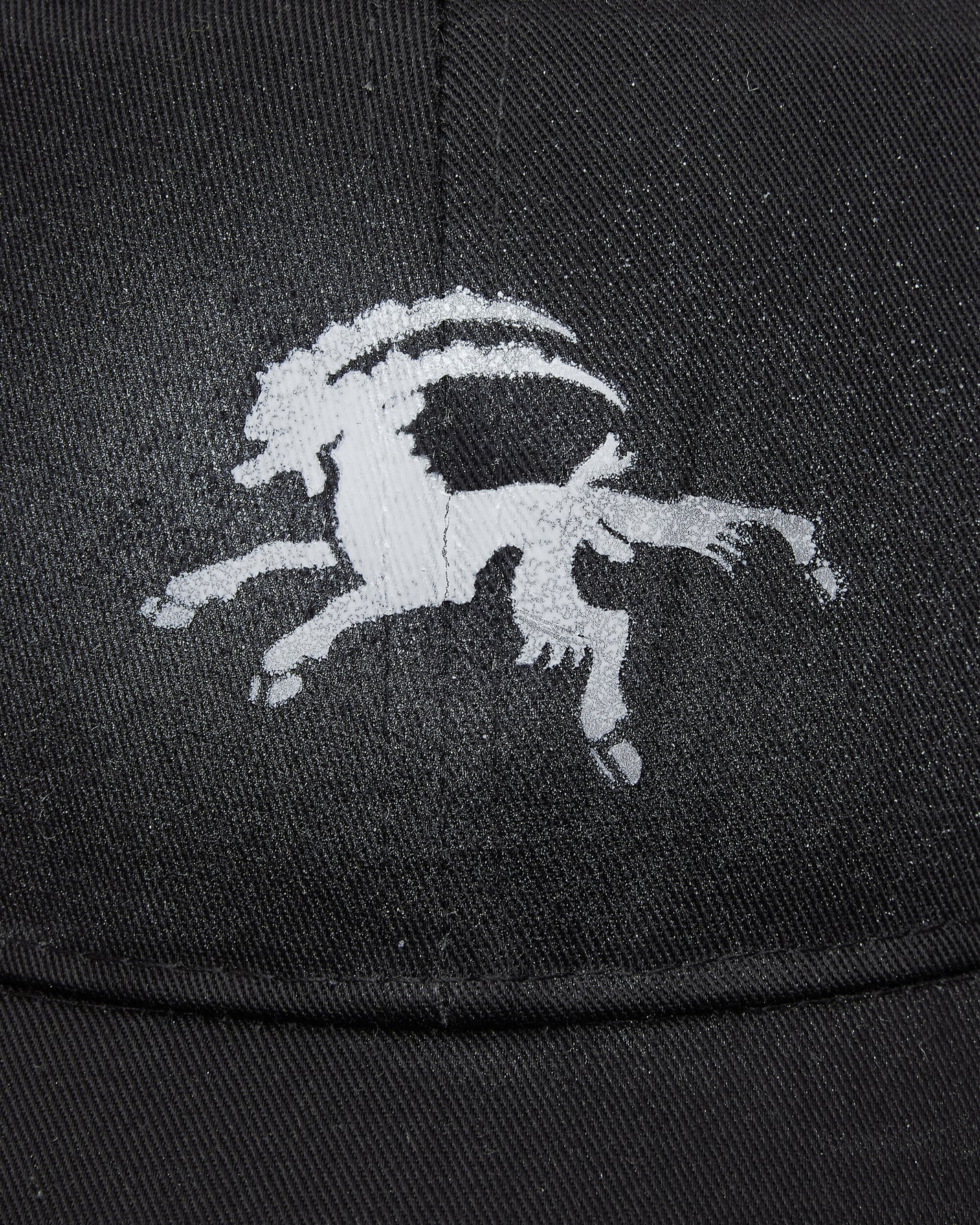 Prototypes Sprayed Goat Cut Up Cap Black Hats Caps PT09ACC02USBK BLACK