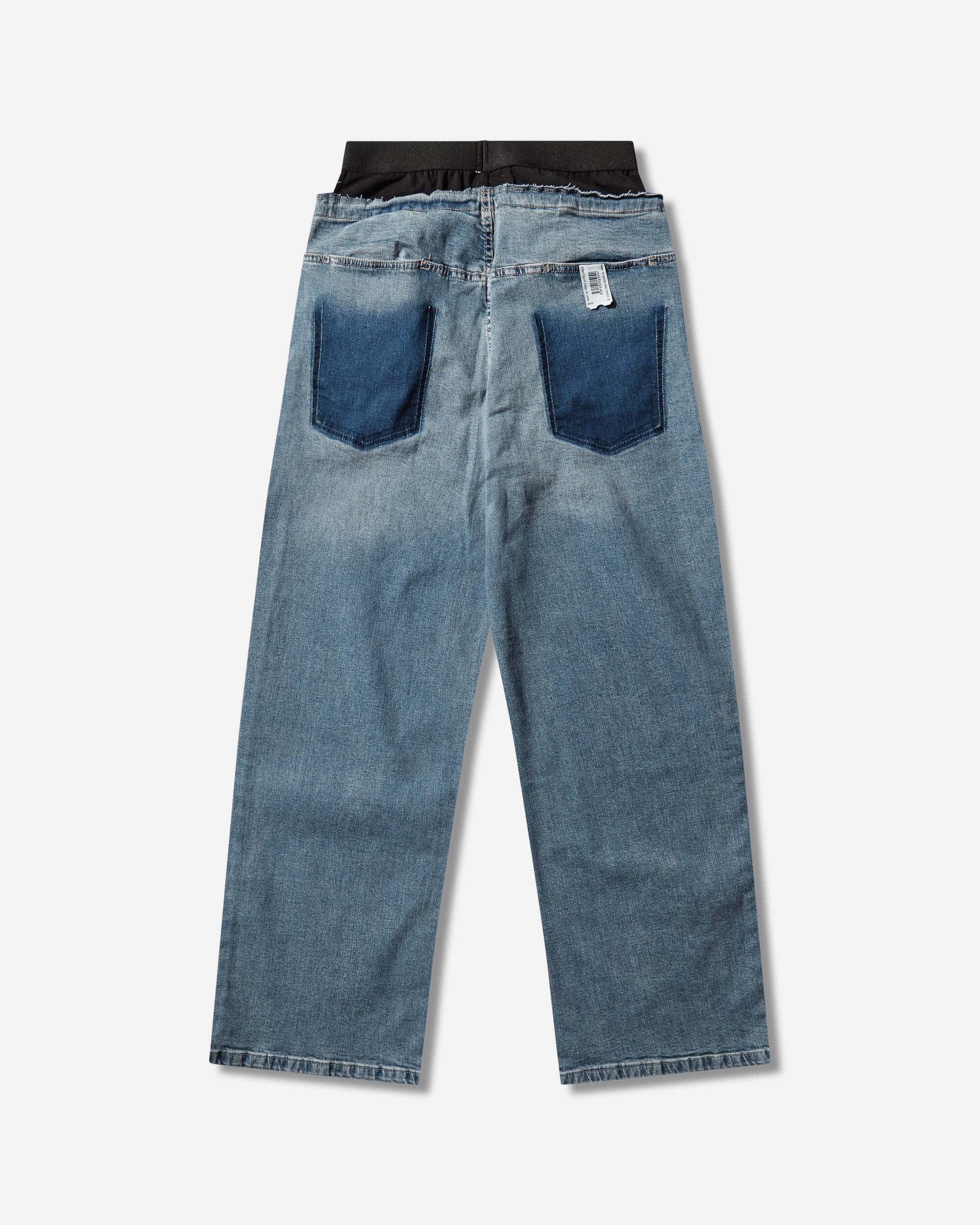 Prototypes Waistband Denim Jeans Loose Fit Blue Pants Denim PT09DE05USBL BLUE