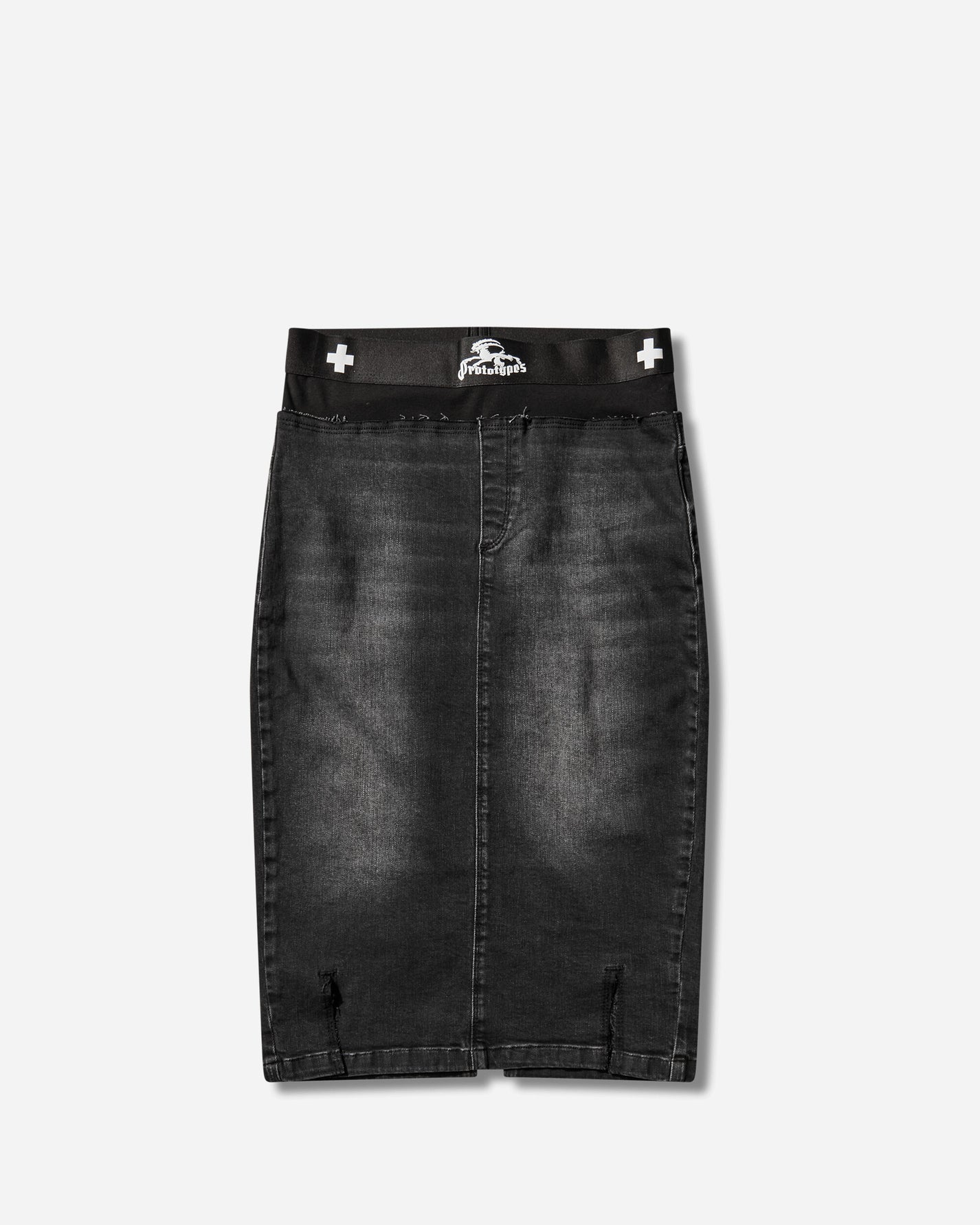 Prototypes Wmns Denim Pencil Skirt Black Skirts Denim Skirts PT09DE12WWBK BLACK
