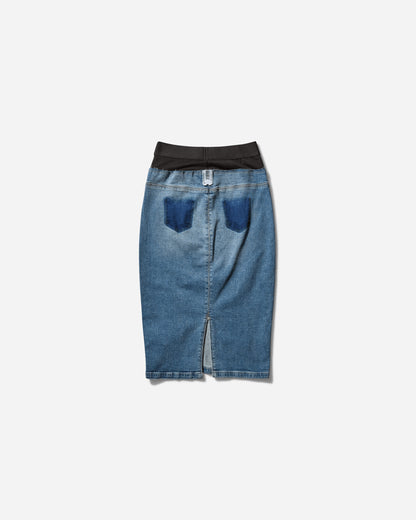 Prototypes Waistband Denim Pencil Skirt S25 Skirts Midi PT07DSK01WWB DENIMBLUE