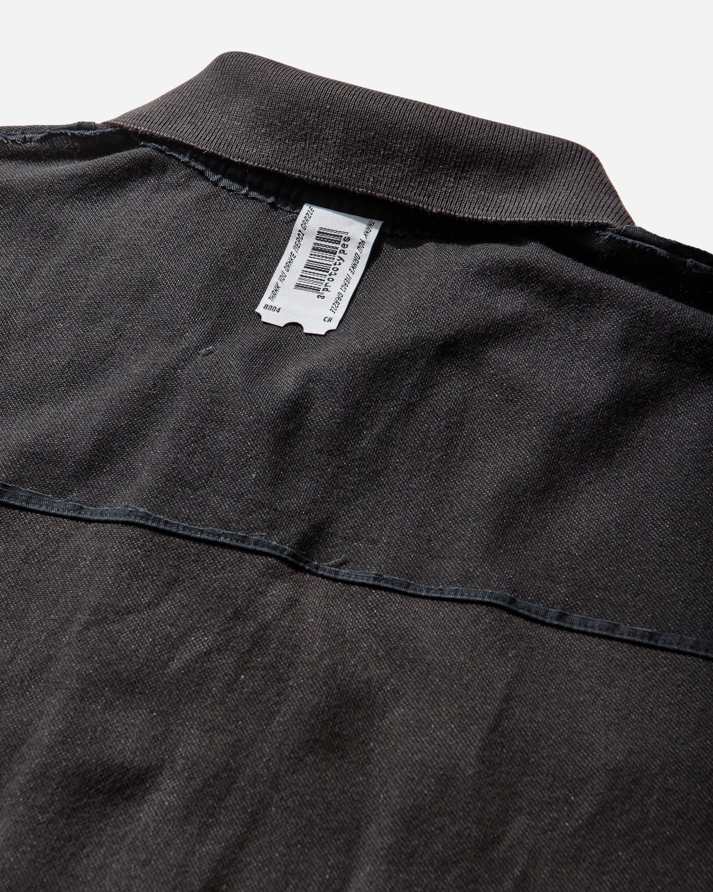 Prototypes Cut Up Military Polo Black T-Shirts Polo PT09JE15USBK BLACK