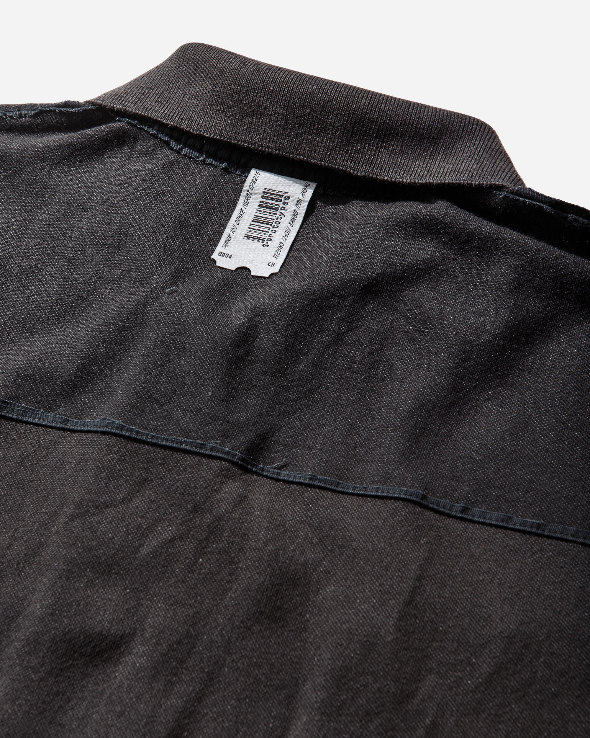 Prototypes Cut Up Military Polo Black T-Shirts Polo PT09JE15USBK BLACK