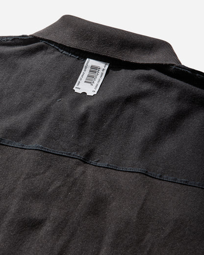 Prototypes Cut Up Military Polo Black T-Shirts Polo PT09JE15USBK BLACK