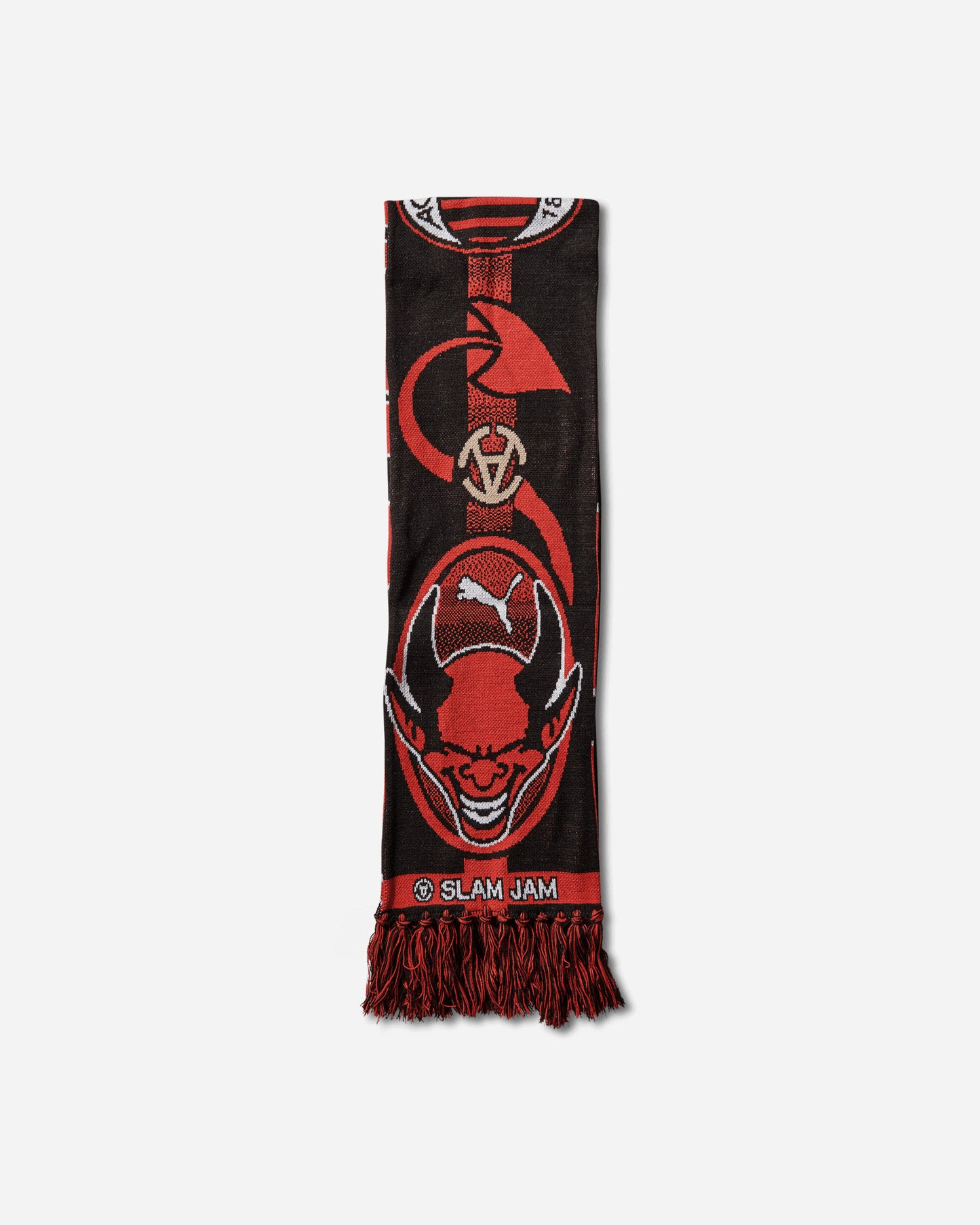 Puma ACM x Slam Jam Scarf Black/For All Time Red Gloves and Scarves Scarves and Warmneck 055144-01