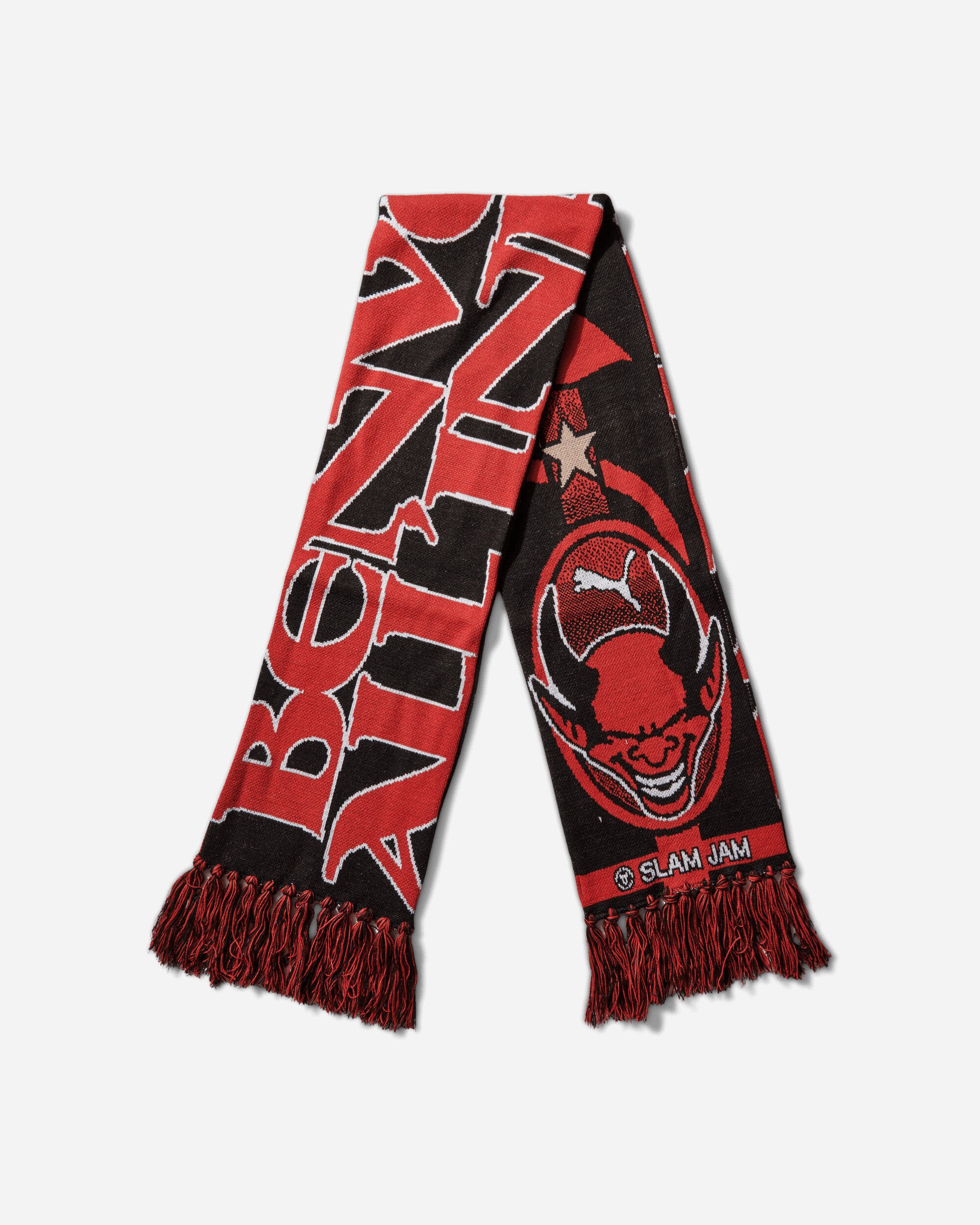 Puma ACM x Slam Jam Scarf Black/For All Time Red Gloves and Scarves Scarves and Warmneck 055144-01