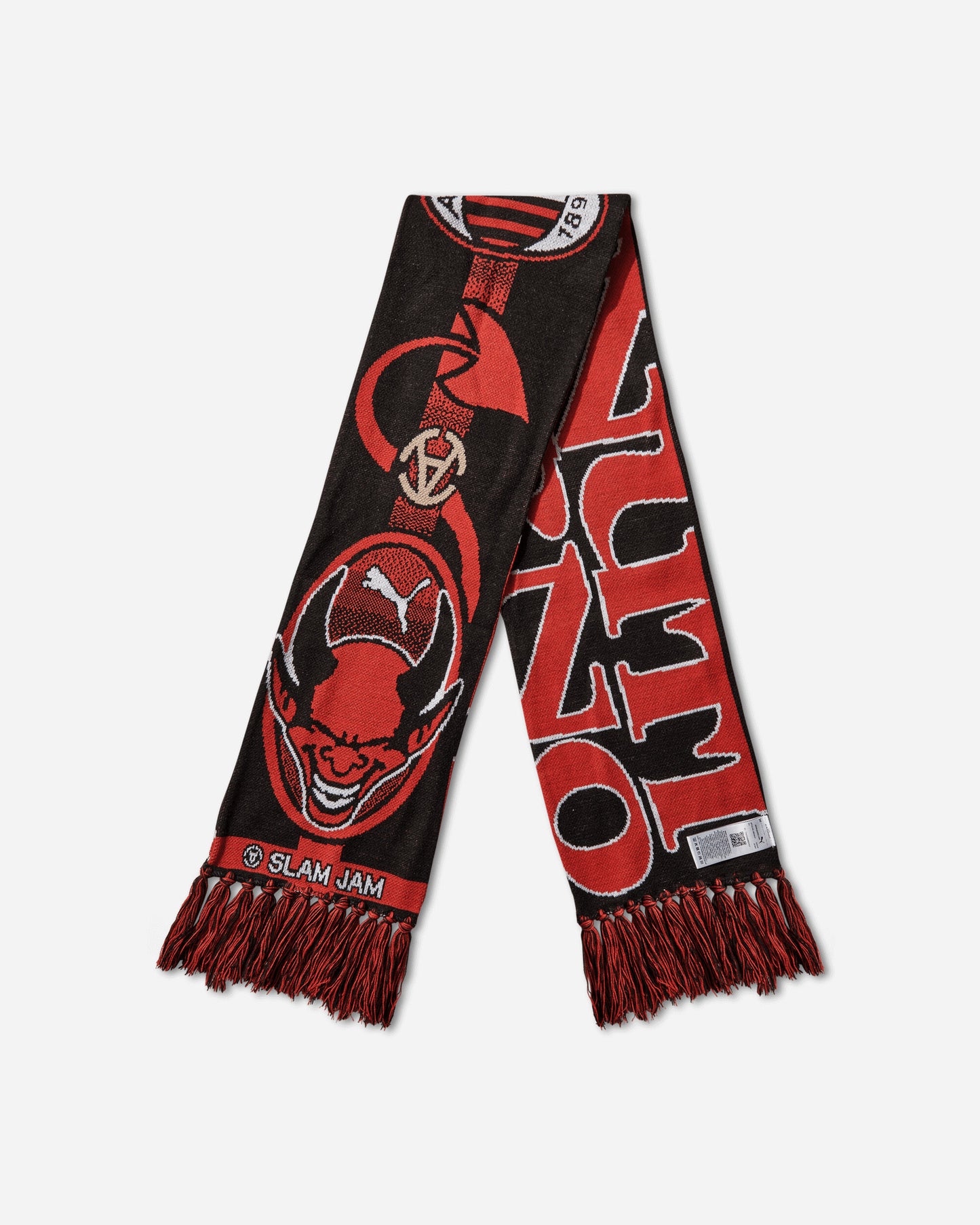 Puma ACM x Slam Jam Scarf Black/For All Time Red Gloves and Scarves Scarves and Warmneck 055144-01