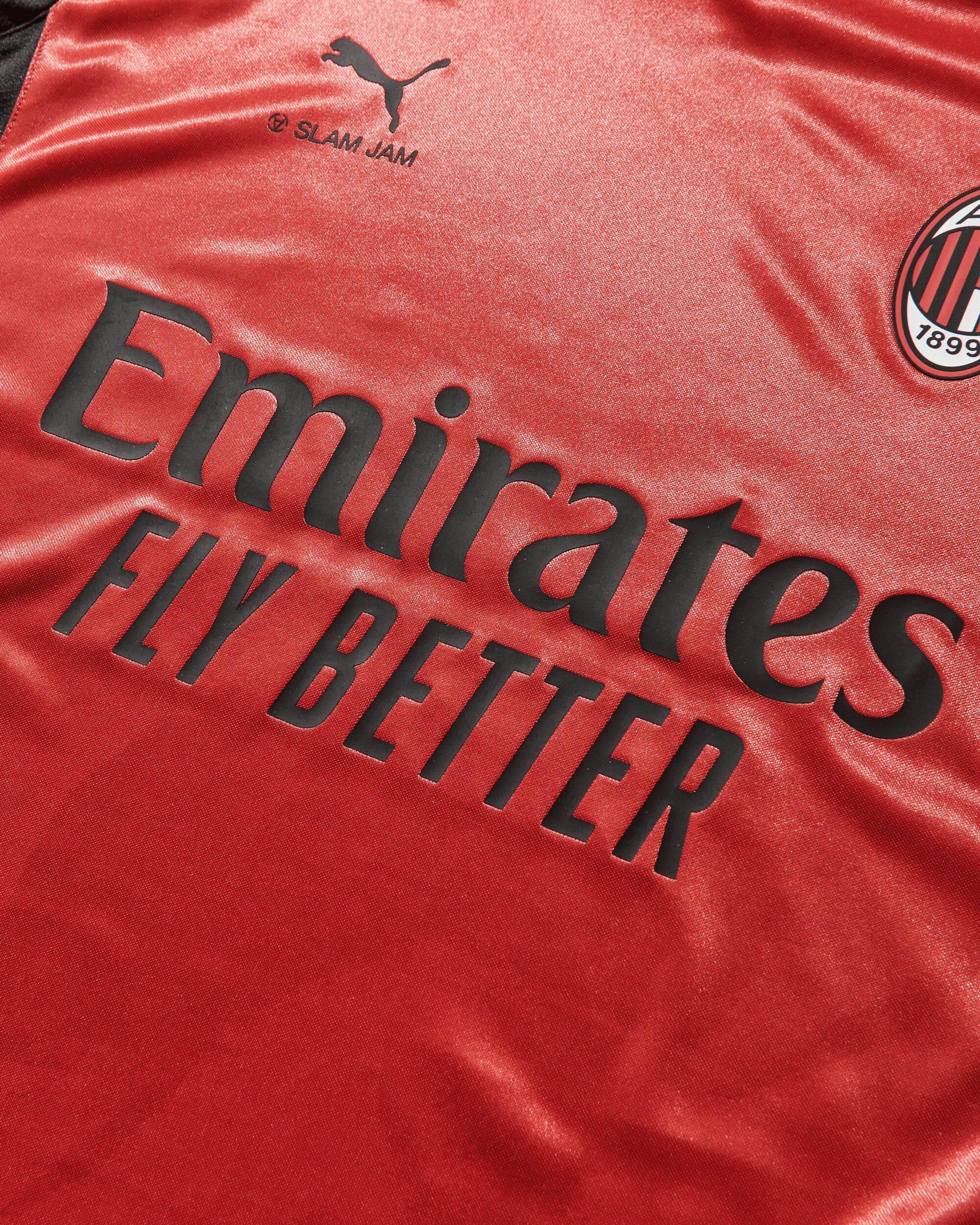 Puma ACM x Slam Jam Jersey LS Red T-Shirts Longsleeve 787637-02