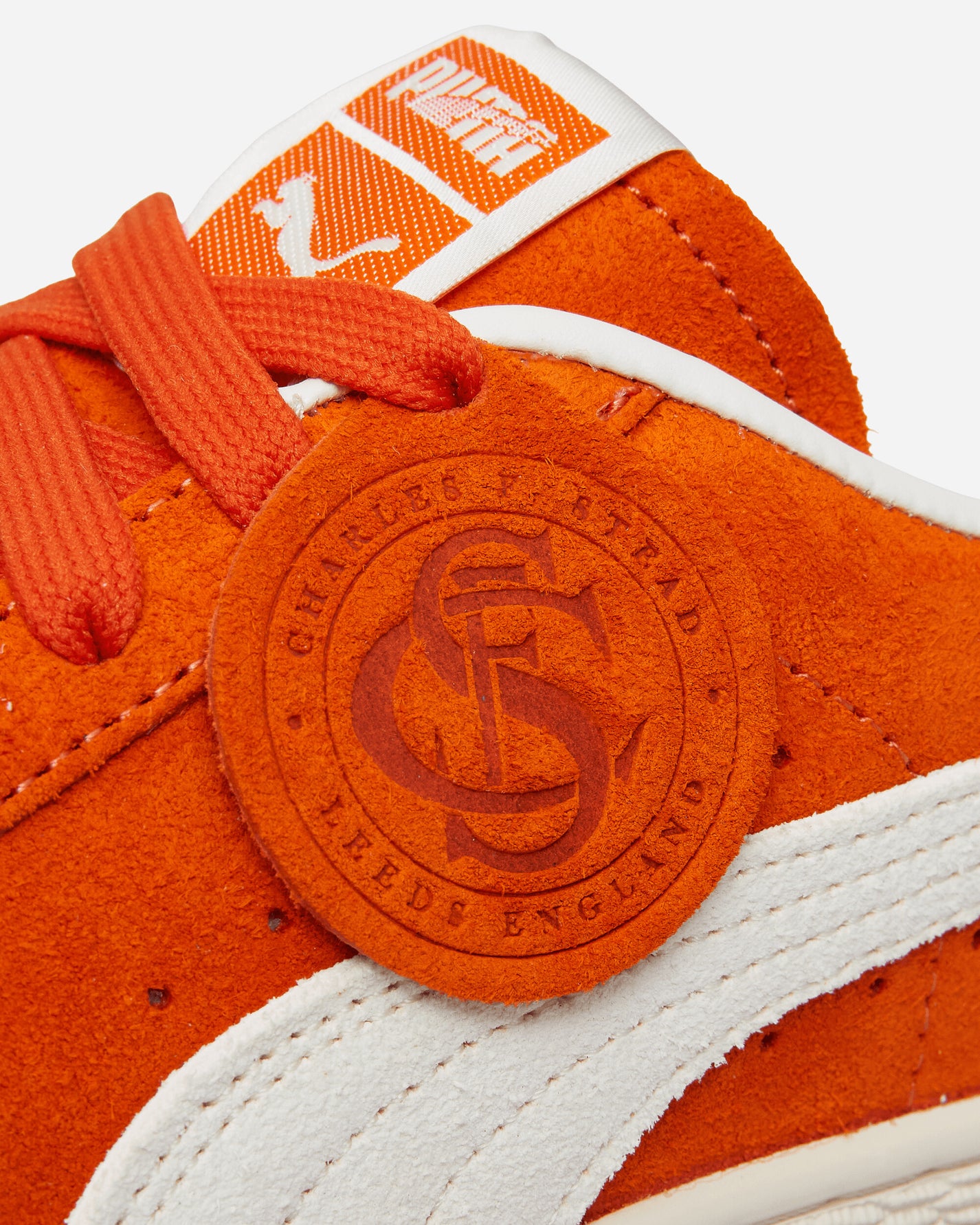 Puma Suede Charles F Stead Iv Orange Glo/White Sneakers Low 403766-02