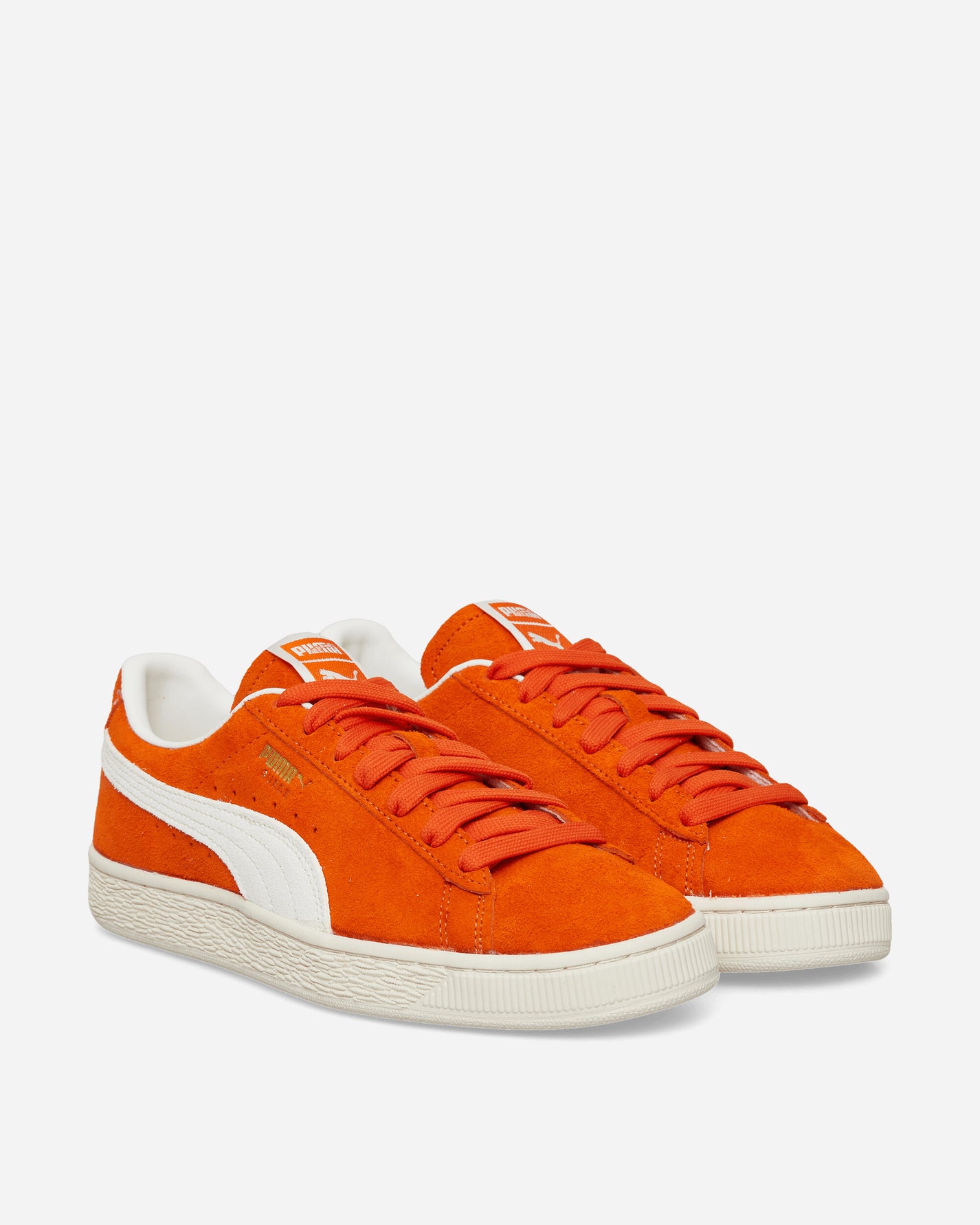 Puma Suede Charles F Stead Iv Orange Glo/White Sneakers Low 403766-02