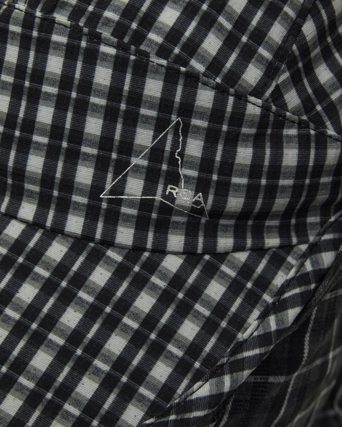 ROA Aair Floweave Printed Check Desert Cap Anthracite Hats Caps YBUW214FA09 ANT0001