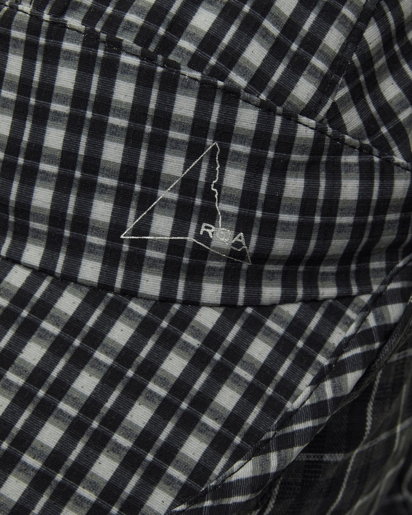 ROA Aair Floweave Printed Check Desert Cap Anthracite Hats Caps YBUW214FA09 ANT0001