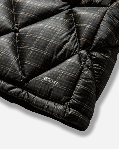 ROA Nuna 600 Fill Power Printed Check Hooded Down Vest Anthracite Coats and Jackets Down Jackets YBMW030FA27 ANT0001