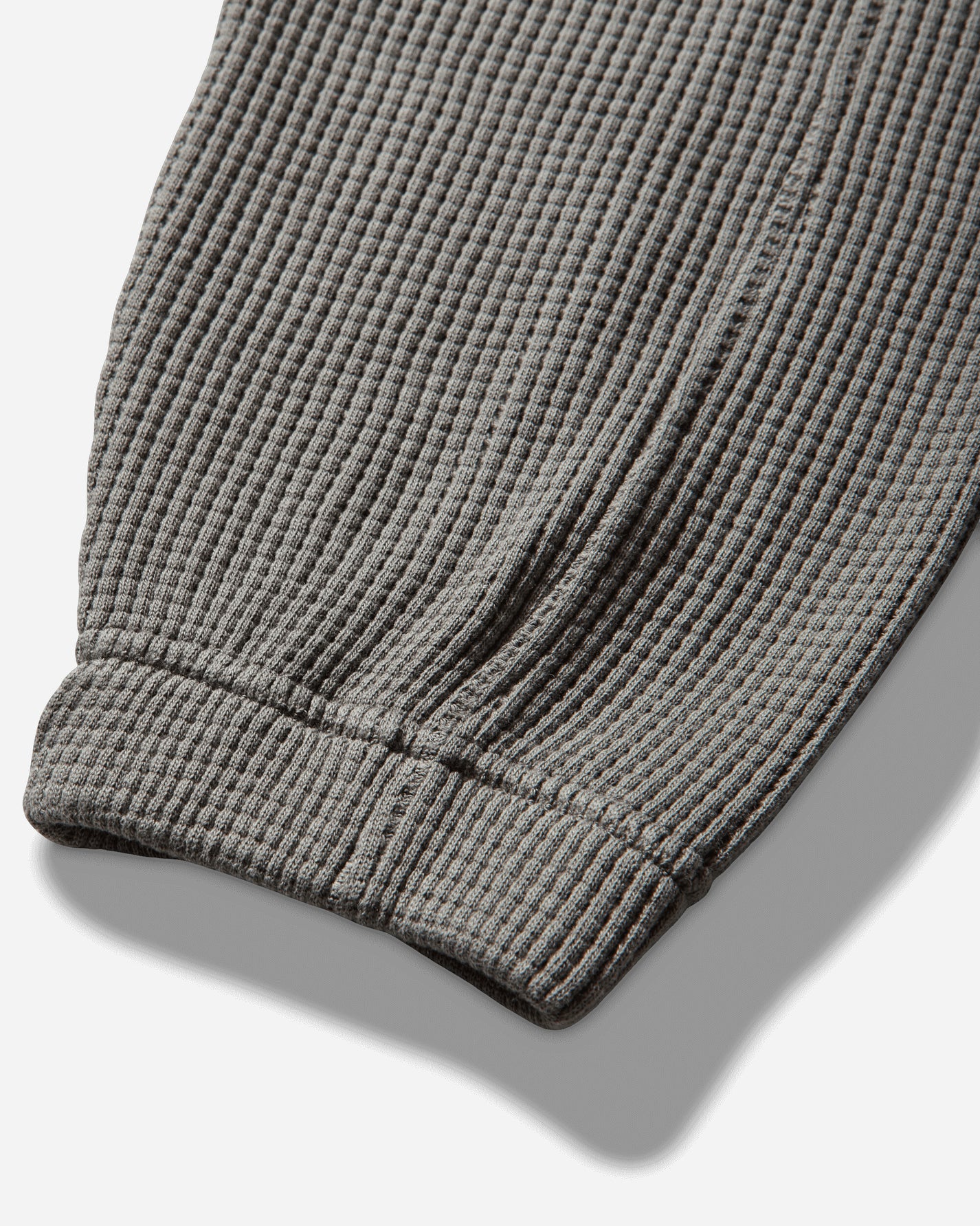 ROA Bee Sun Faded Organic Waffle Zip Up Hoodie Grey Sweatshirts Hoodies YBMW034FA31 GRY0001