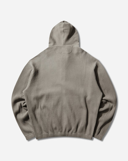 ROA Bee Sun Faded Organic Waffle Zip Up Hoodie Grey Sweatshirts Hoodies YBMW034FA31 GRY0001