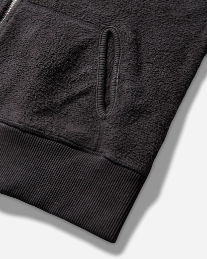 ROA Guniy Inside Out Zip-Up Baby Hoodie Washed Black Sweatshirts Hoodies YBWW031JY12 BLK0020