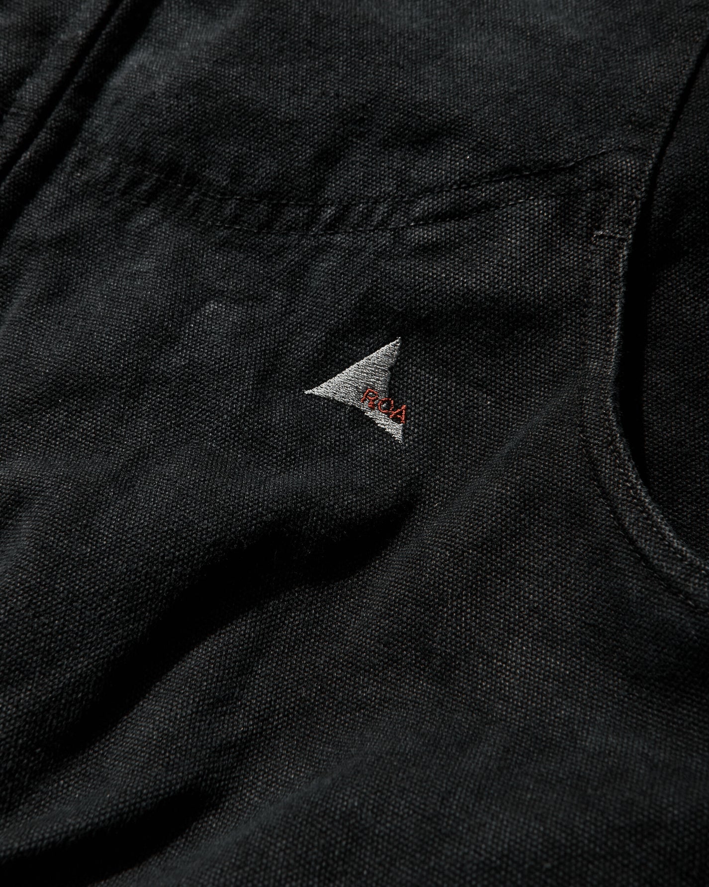 ROA Ash Canvas Jacket Washed Black Coats and Jackets Jackets YBMW006FA06 BLK0020