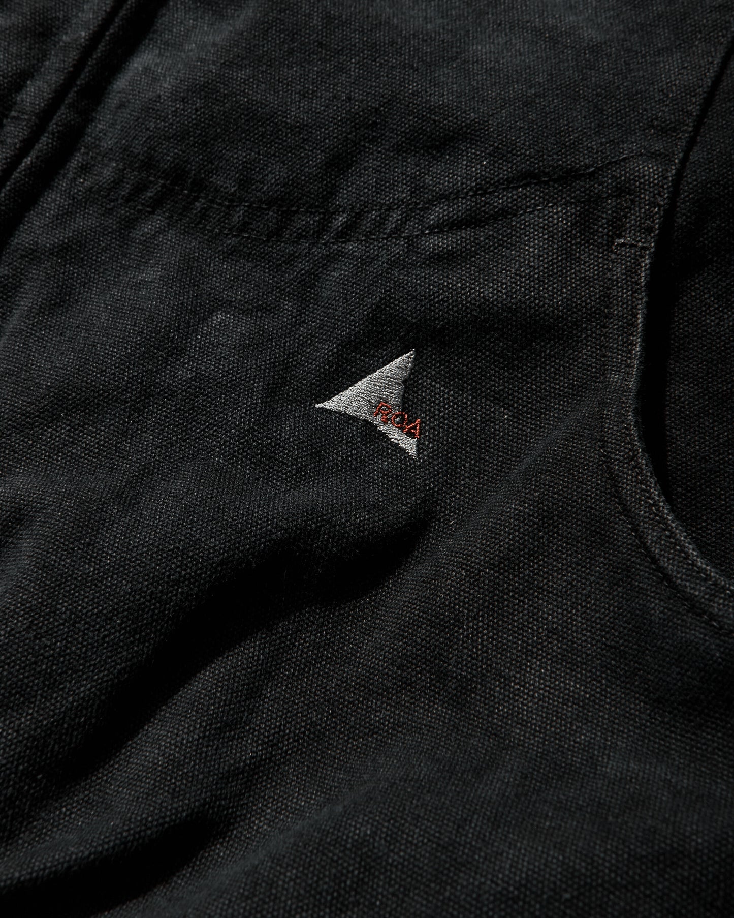 ROA Ash Canvas Jacket Washed Black Coats and Jackets Jackets YBMW006FA06 BLK0020