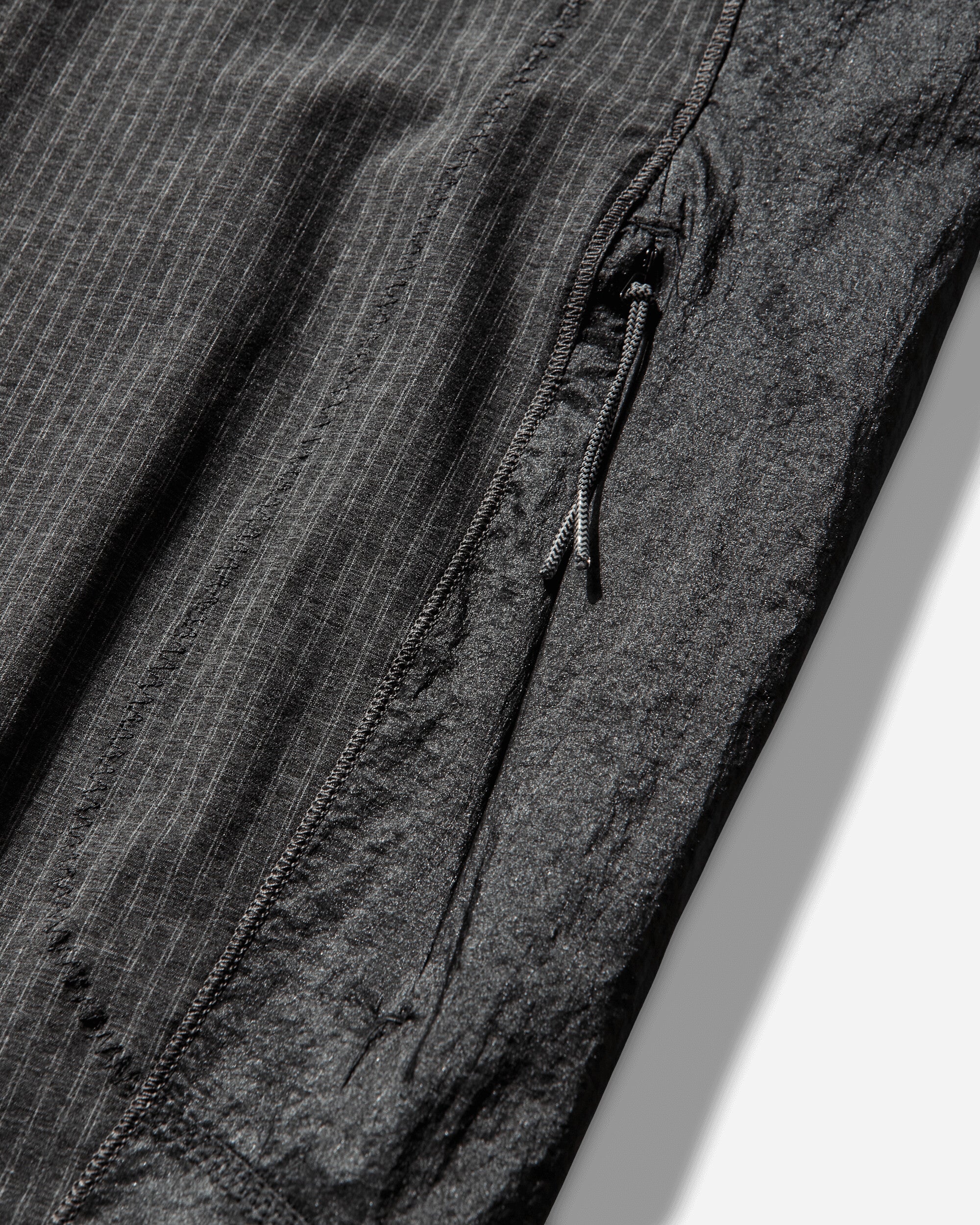 ROA Numb Pinstriped Hooded Wind Jacket Black Coats and Jackets Jackets YBMW007FA07 BLK0001