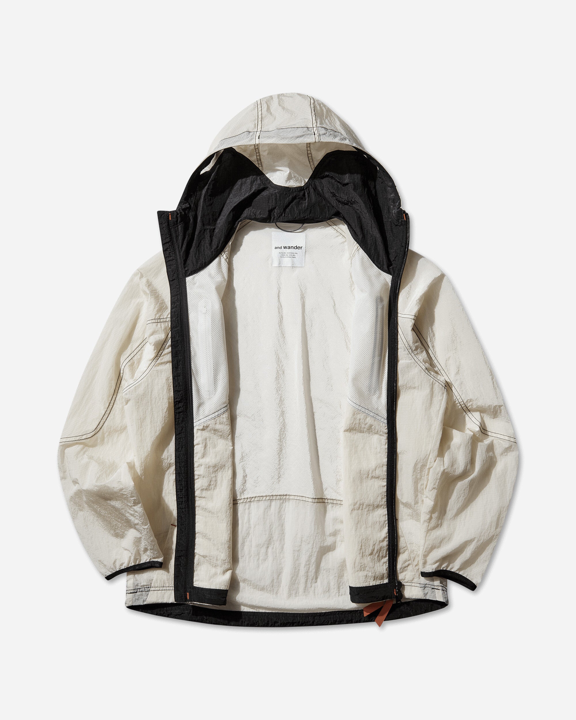 ROA R01 Roa × And Wander Ripstop Wnd Jacket Off White Coats and Jackets Jackets 5746181510SJ 031
