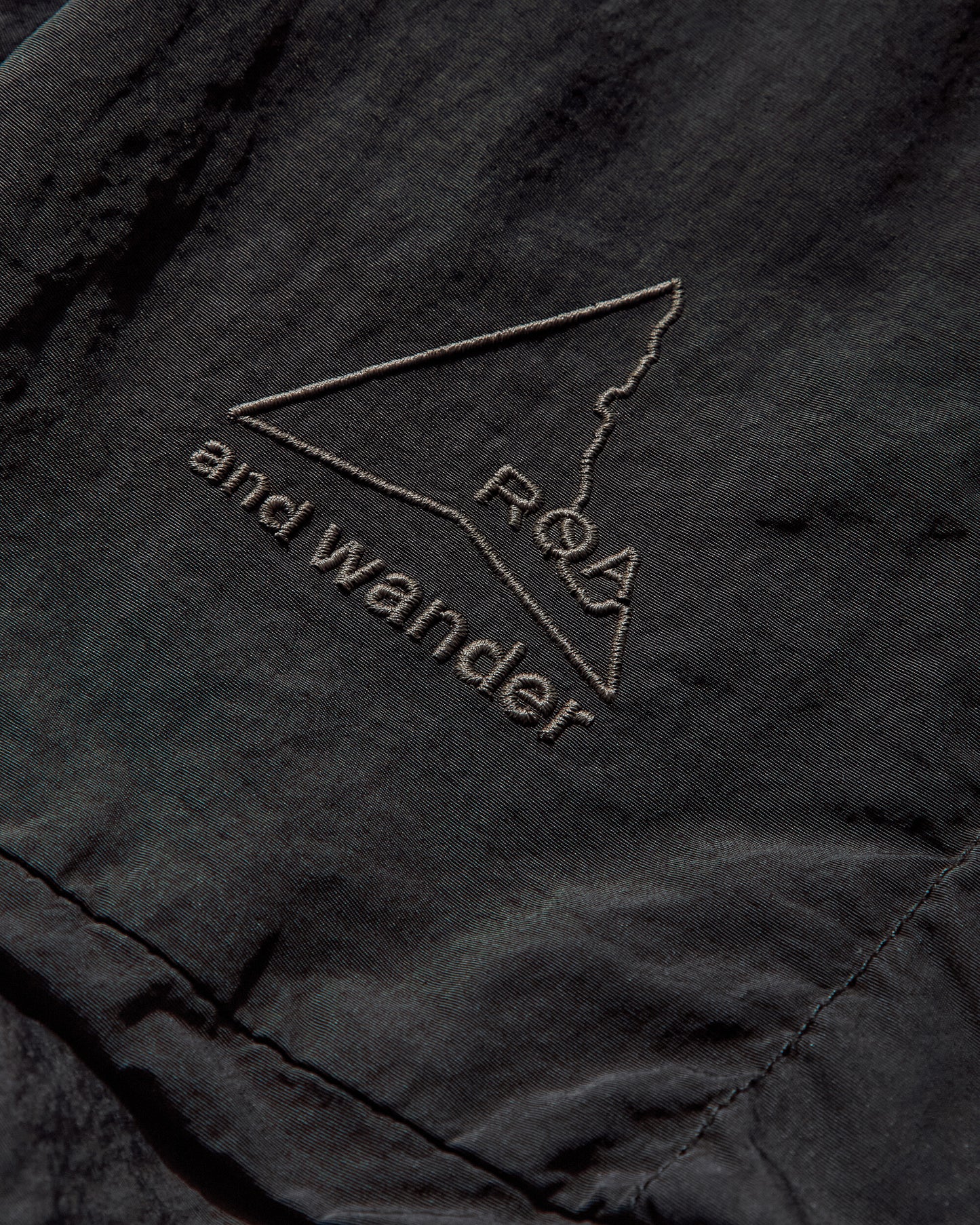 ROA Roa x And Wander Garment Dye Nylon Hooded Jacket Black Coats and Jackets Jackets 5745221536 10