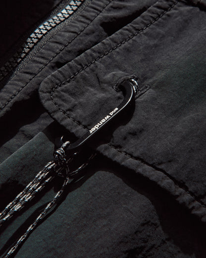 ROA Roa x And Wander Garment Dye Nylon Hooded Jacket Black Coats and Jackets Jackets 5745221536 10