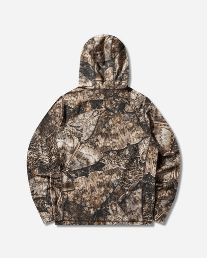 ROA Lio UPF Plus 50 Baselayer Moth Print Long Sleeve Hoodie Brown T-Shirts Longsleeve YBMW082FA67 BRW0001