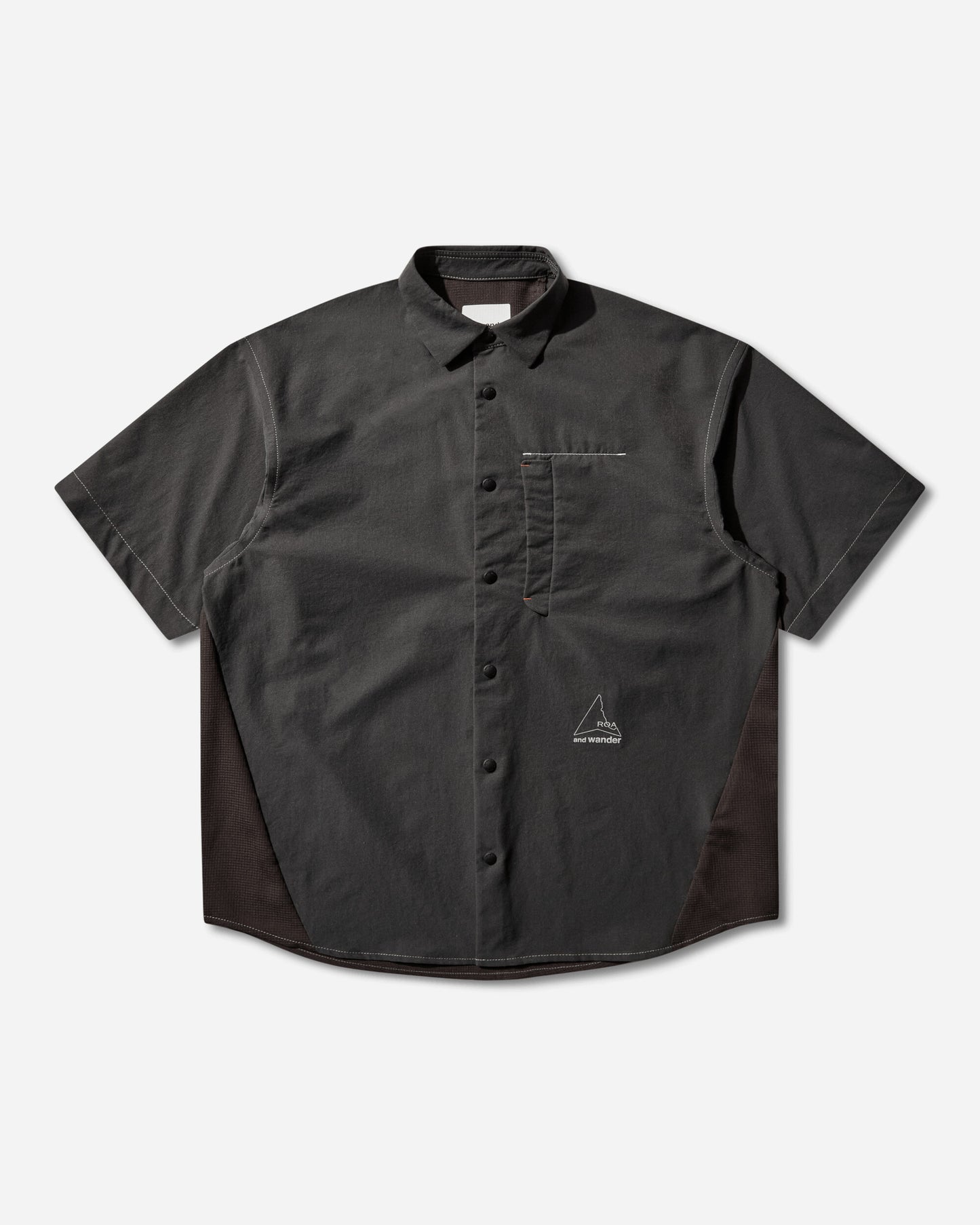 ROA R04 Roa × And Wander Breathable Shirt Charcoal Shirts Shortsleeve Shirt 5746183512SJ 022