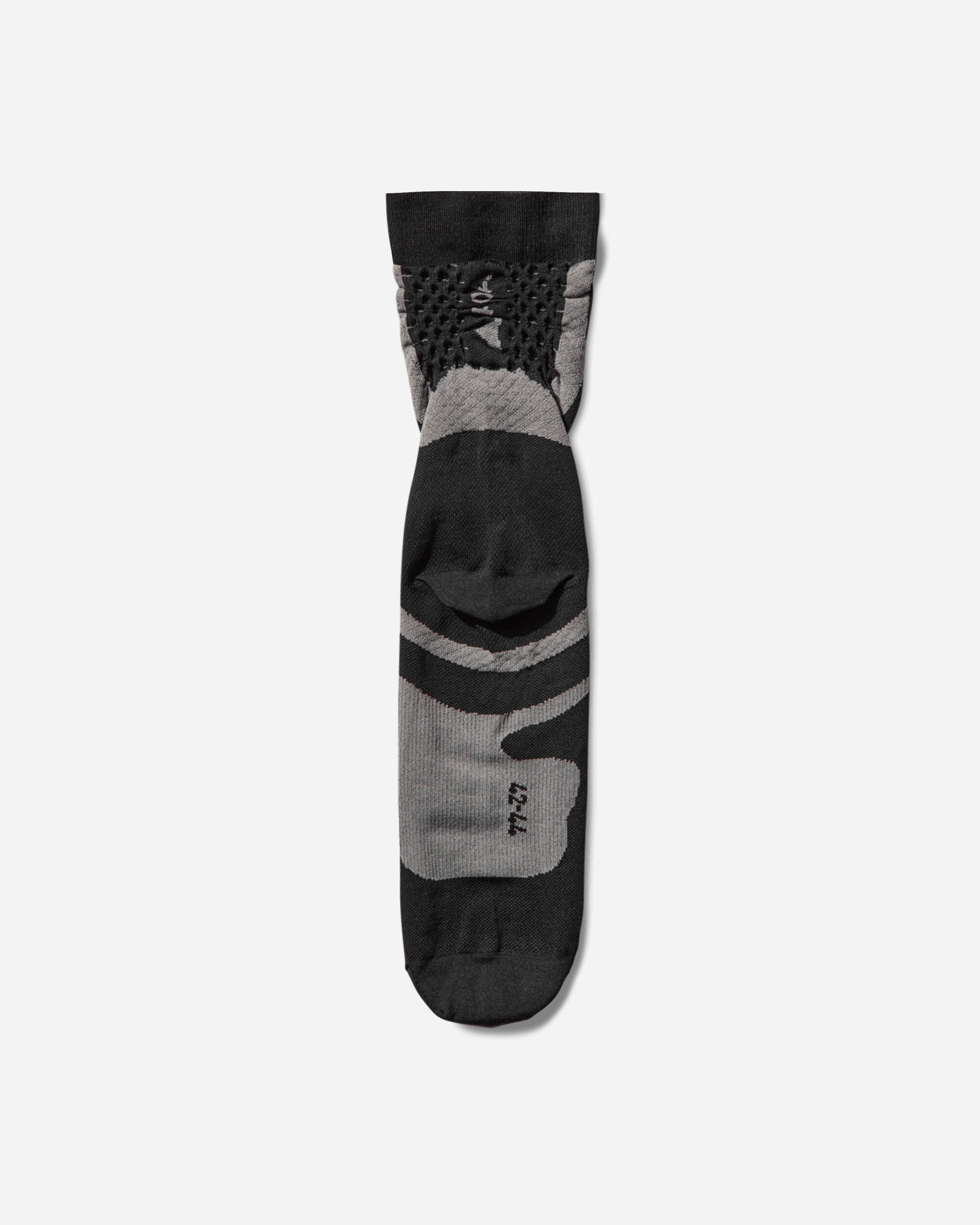 ROA Bones Logo Q Skin Technical Crew Socks Black Underwear Socks YBUW003YA03 BLK0001
