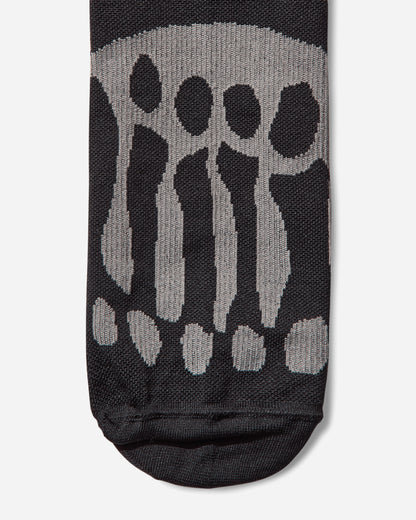 ROA Bones Logo Q Skin Technical Crew Socks Black Underwear Socks YBUW003YA03 BLK0001