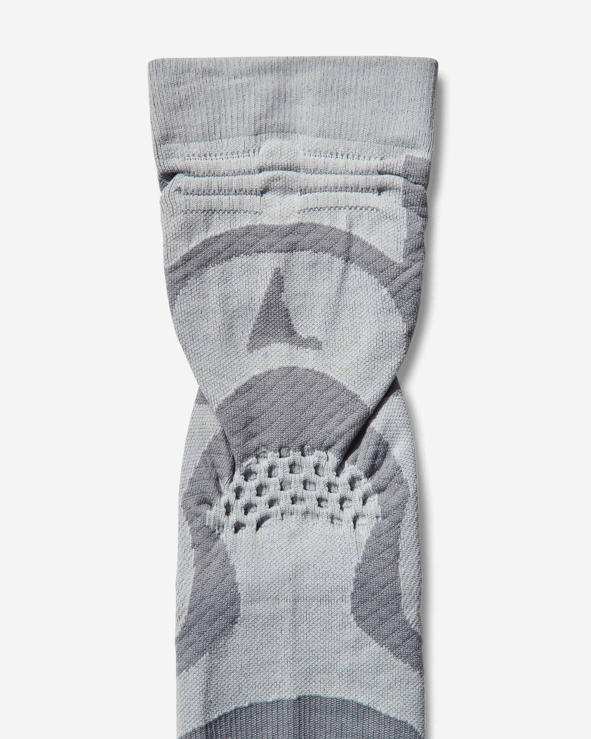 ROA Bones Logo Q Skin Technical Crew Socks Light Grey Underwear Socks YBUW003YA03 GRY0004