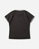 ROA Guniy Ribbed Baby Tee Washed Black T-Shirts Top YBWW017JY06 BLK0020