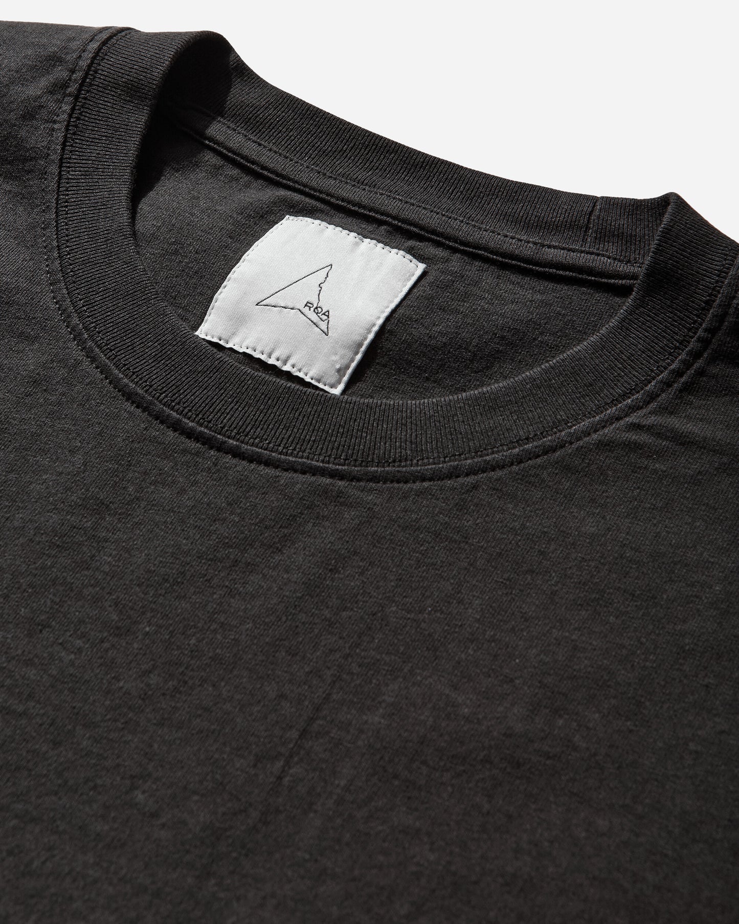 ROA Logo T Shirt Washed Black T-Shirts Top YBUW011JY01 BLK0020