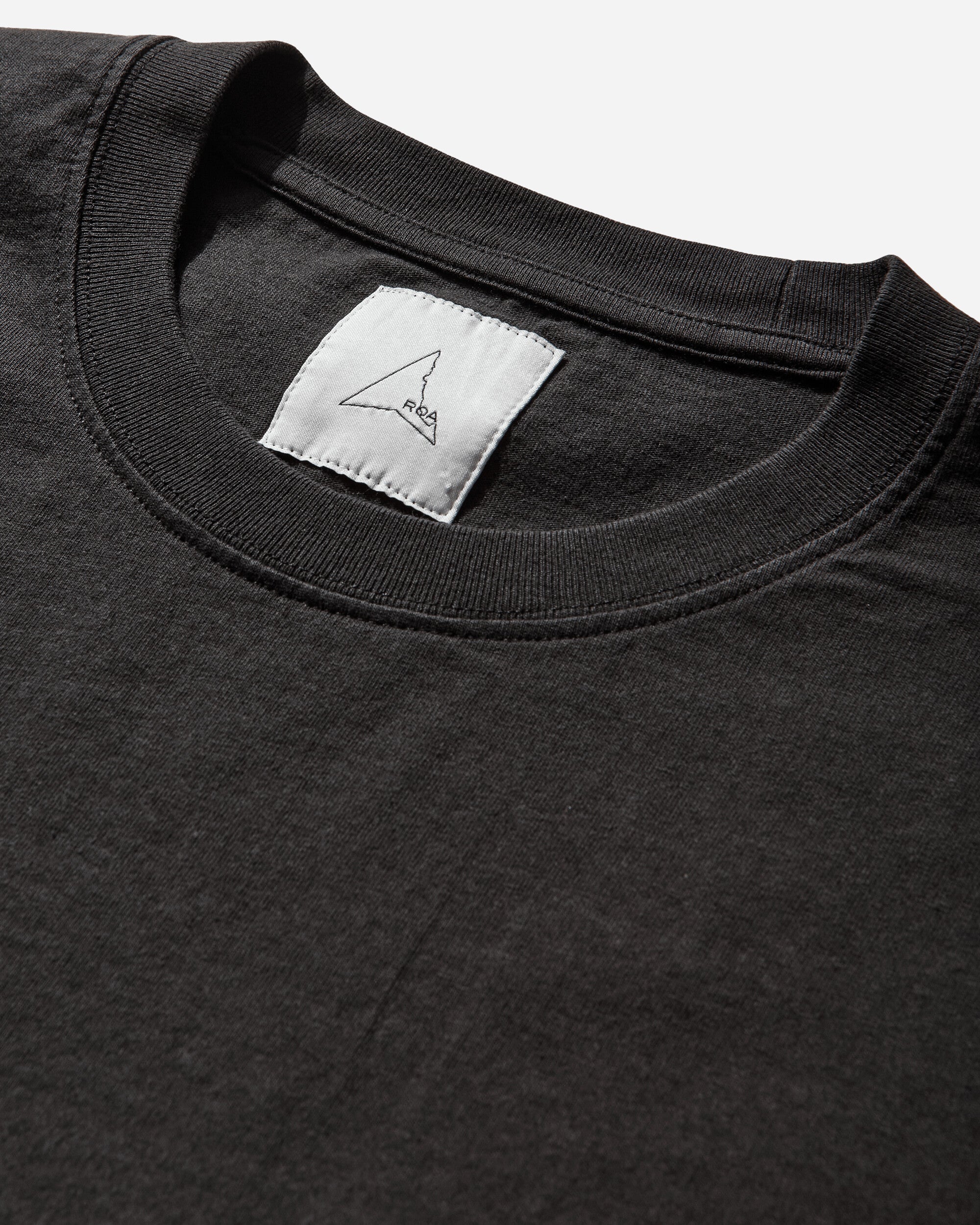 ROA Logo T Shirt Washed Black T-Shirts Top YBUW011JY01 BLK0020