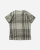 ROA Taba Printed Check Baby Tee Sage Green T-Shirts Top YBWW029JY11 GRN0002