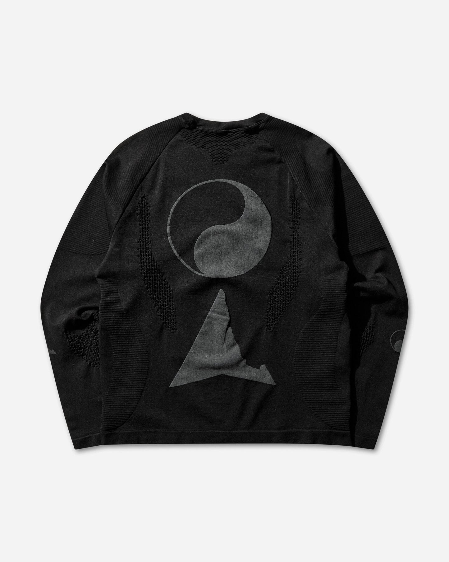 ROA Aune Seamless Knit Long Sleeve Carbon Sweatshirts Track Tops YBMW089YA07 BLK0001