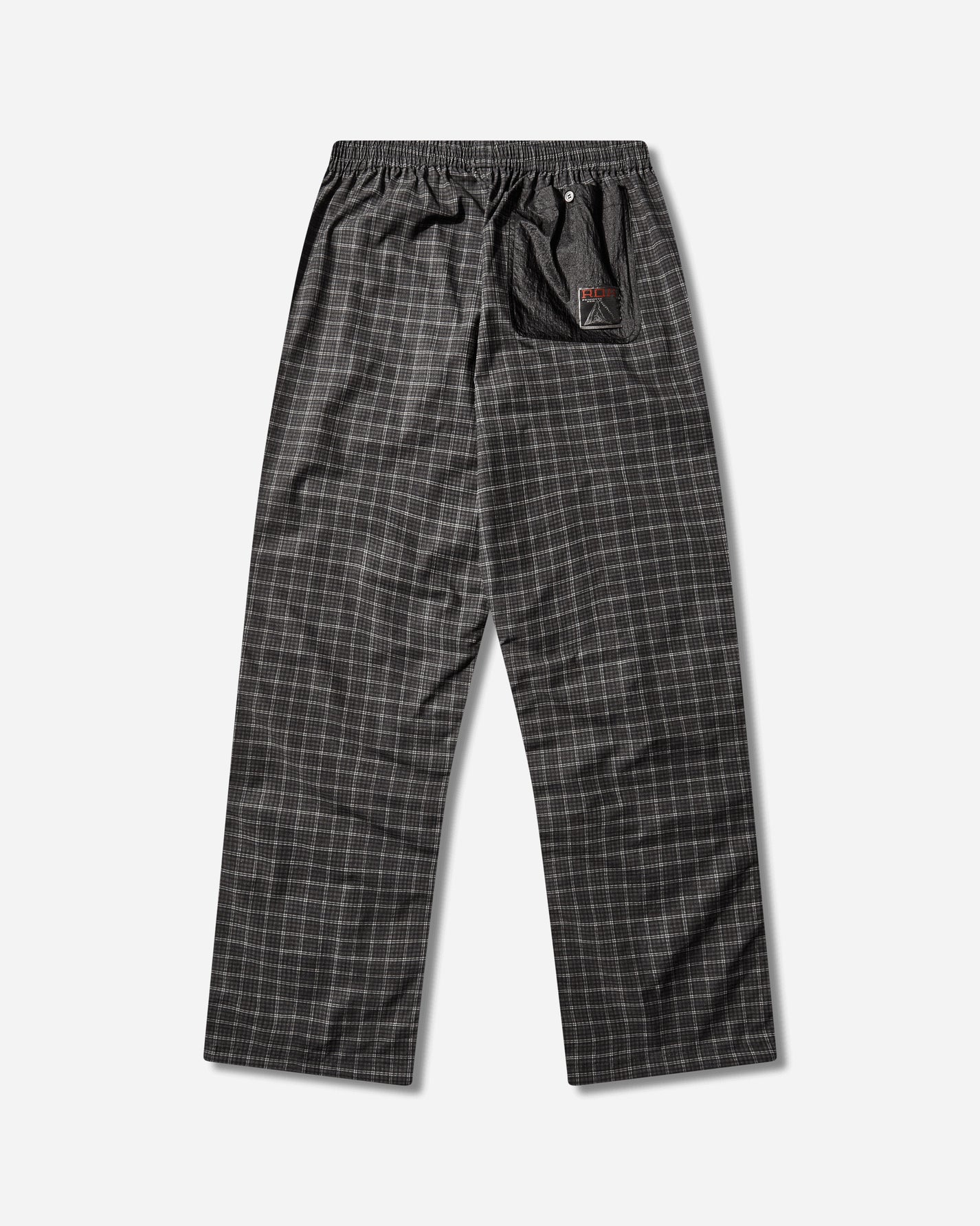 ROA Aair Floweave Printed Check Elasticated Waistband Pants Anthracite Pants Trousers YBMW023FA21 ANT0001