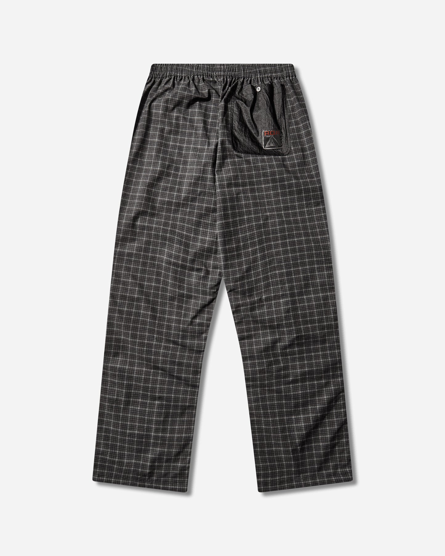 ROA Aair Floweave Printed Check Elasticated Waistband Pants Anthracite Pants Trousers YBMW023FA21 ANT0001