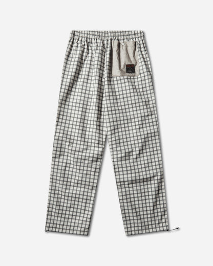 ROA Aair Floweave Printed Check Elasticated Waistband Pants White Pants Trousers YBMW023FA21 WTH0001