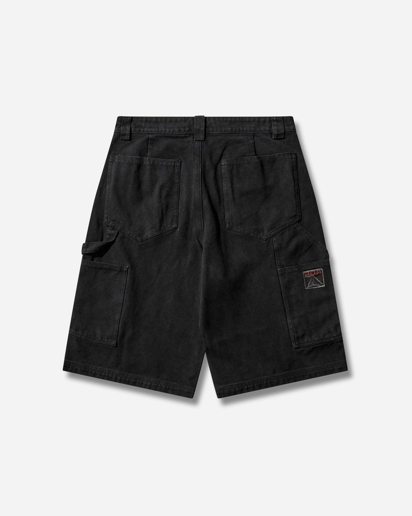ROA Ash Canvas Shorts Washed Black Pants Trousers YBMW059FA55 BLK0020