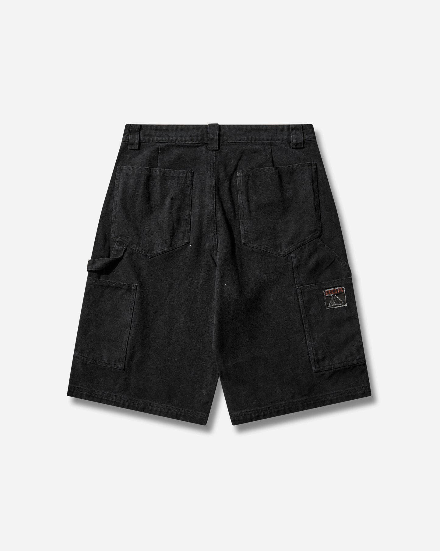 ROA Ash Canvas Shorts Washed Black Pants Trousers YBMW059FA55 BLK0020