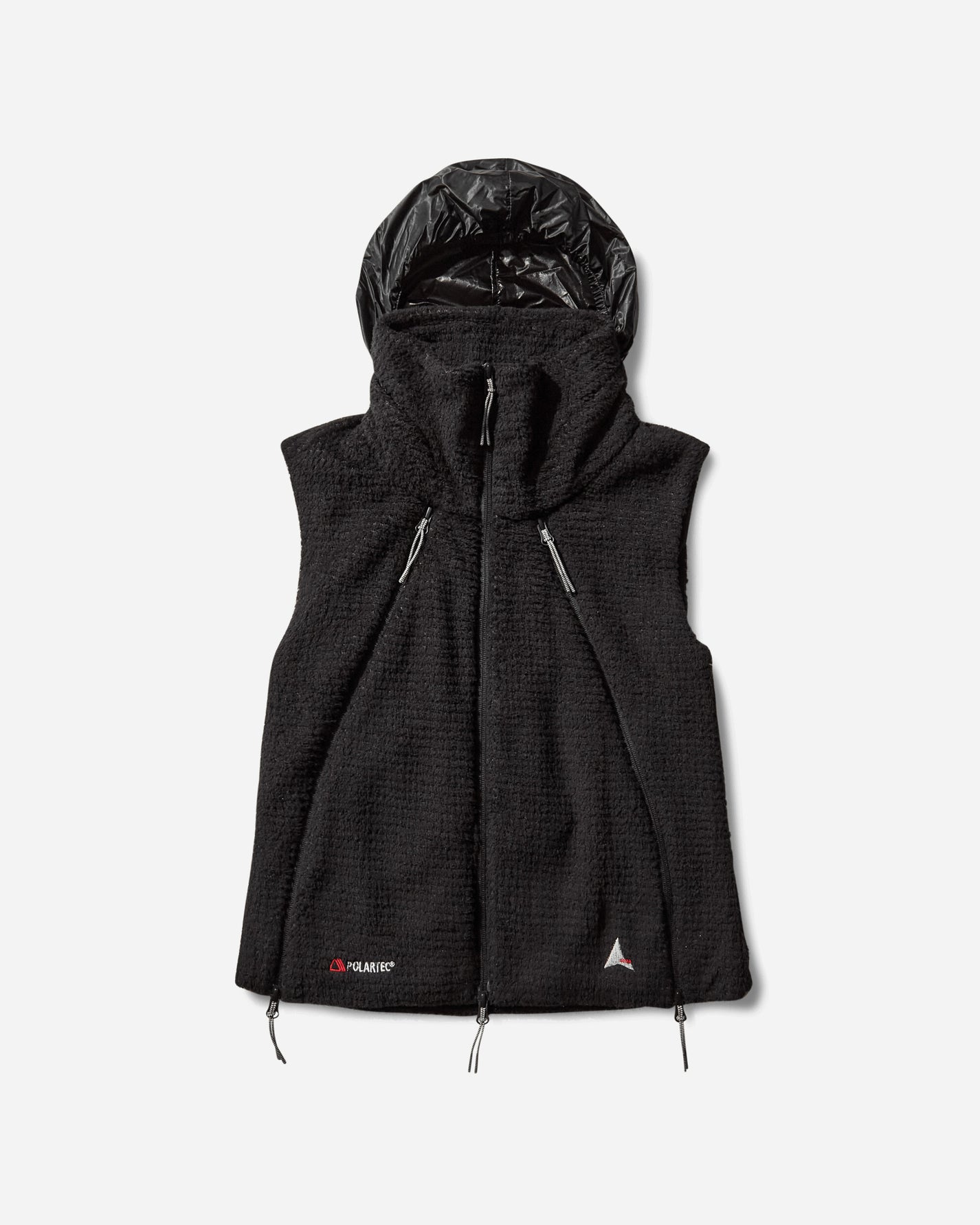 ROA Naike Hooded Polartec High Loft Vest Black Coats and Jackets Vests RBWW004FA02 BLK0001