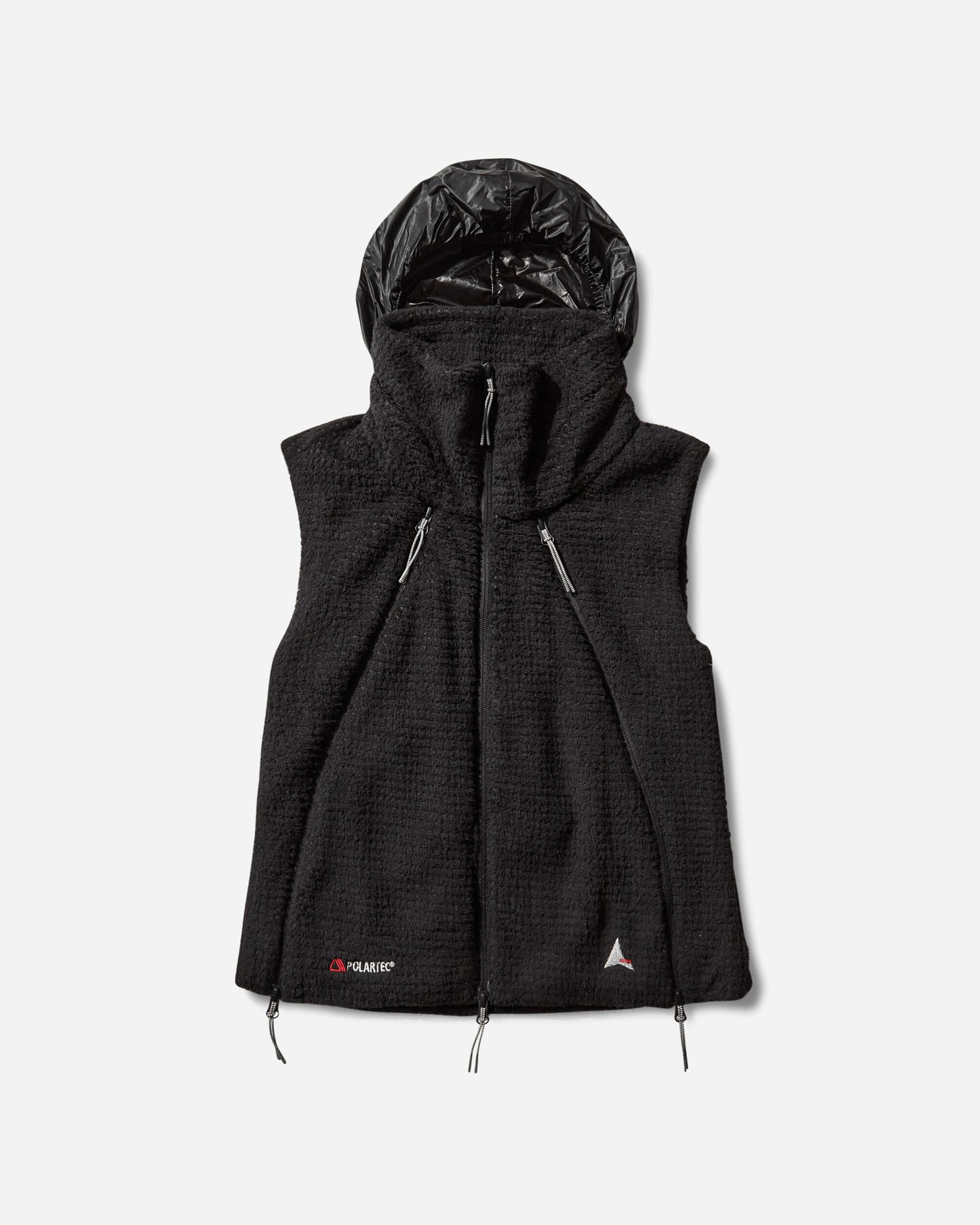 ROA Naike Hooded Polartec High Loft Vest Black Coats and Jackets Vests RBWW004FA02 BLK0001