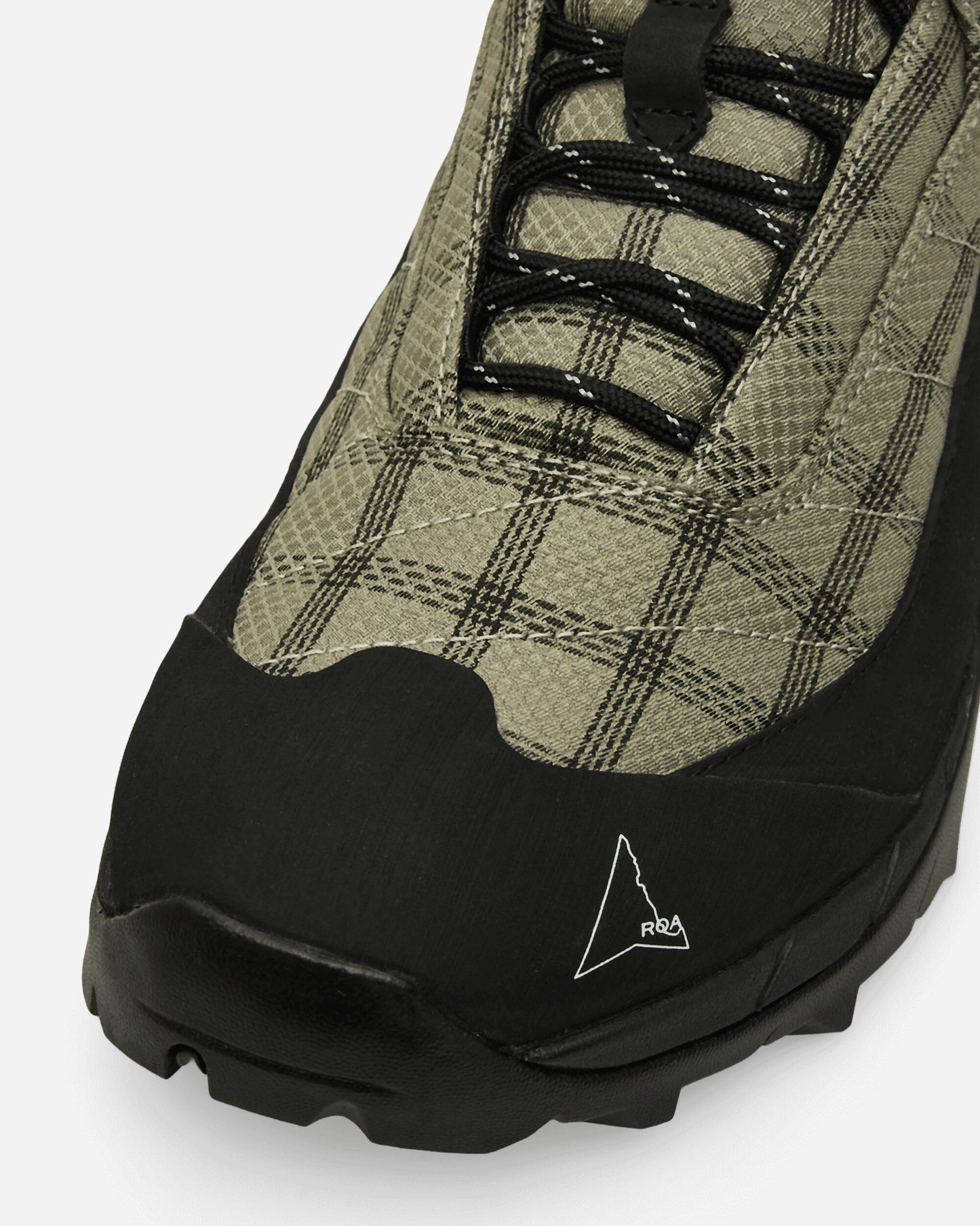 ROA Katharina Taupe/Black Check Sneakers Low YBUW123FA11 GRY0039