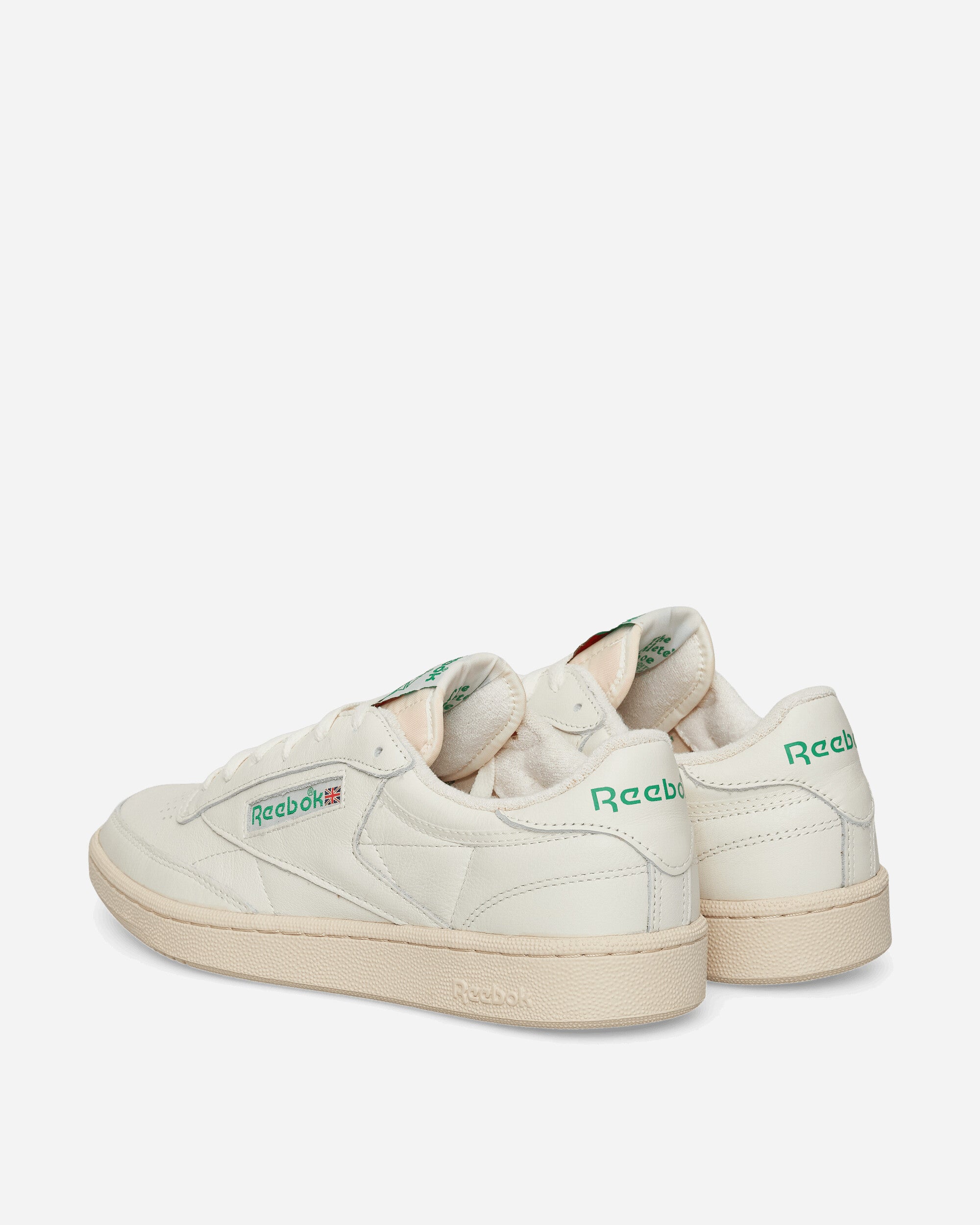 Reebok Club C 85 Vintage Top-Chalk/PaperWht/GlenGreen Sneakers Low 100000317 317