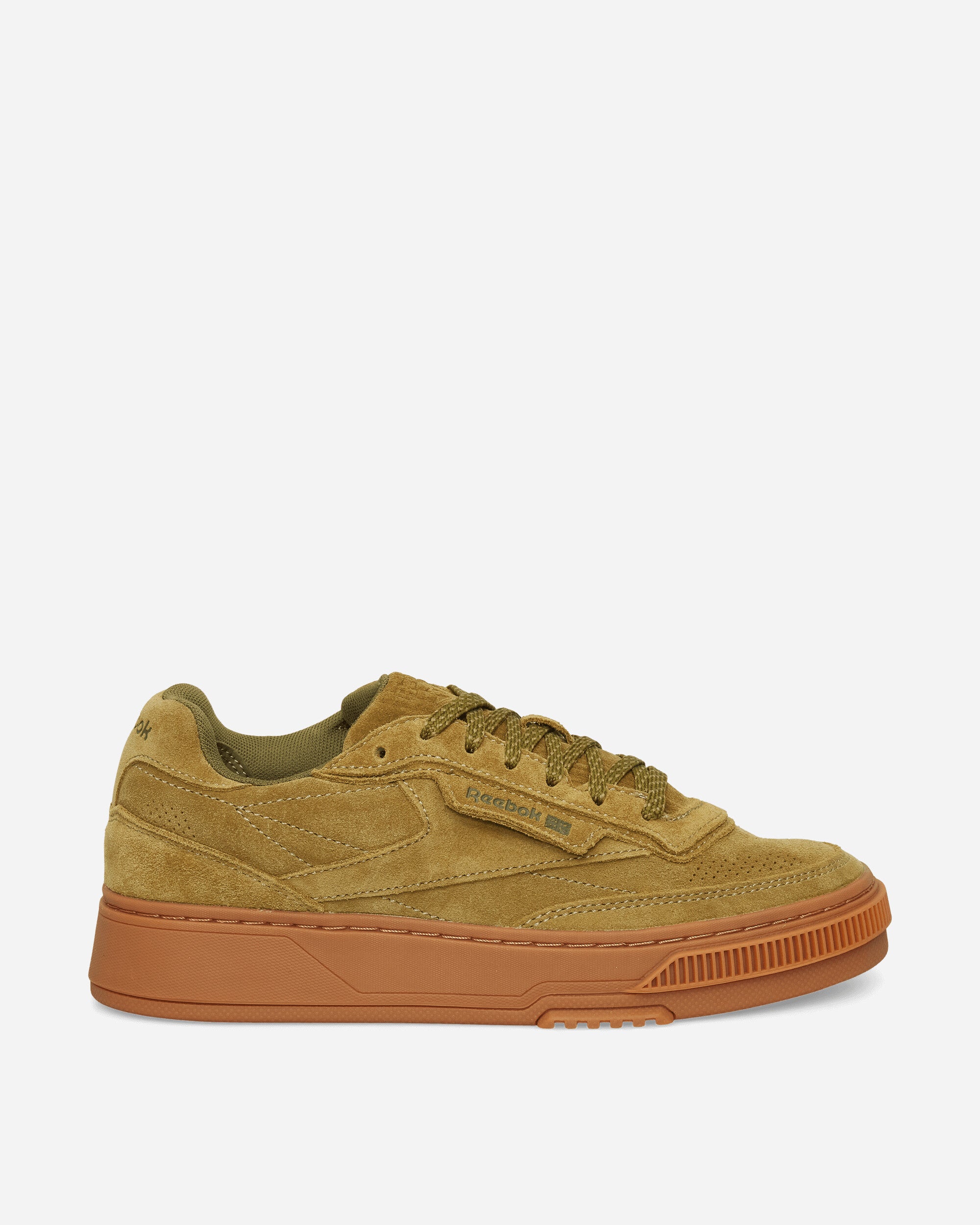 Reebok Club C Ltd Olive Green Suede Sneakers Low 100260256 5600