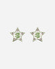 Safsafu Wmns Super Star Earrings Silver/Green Jewellery Earrings U1-24-E6 SG