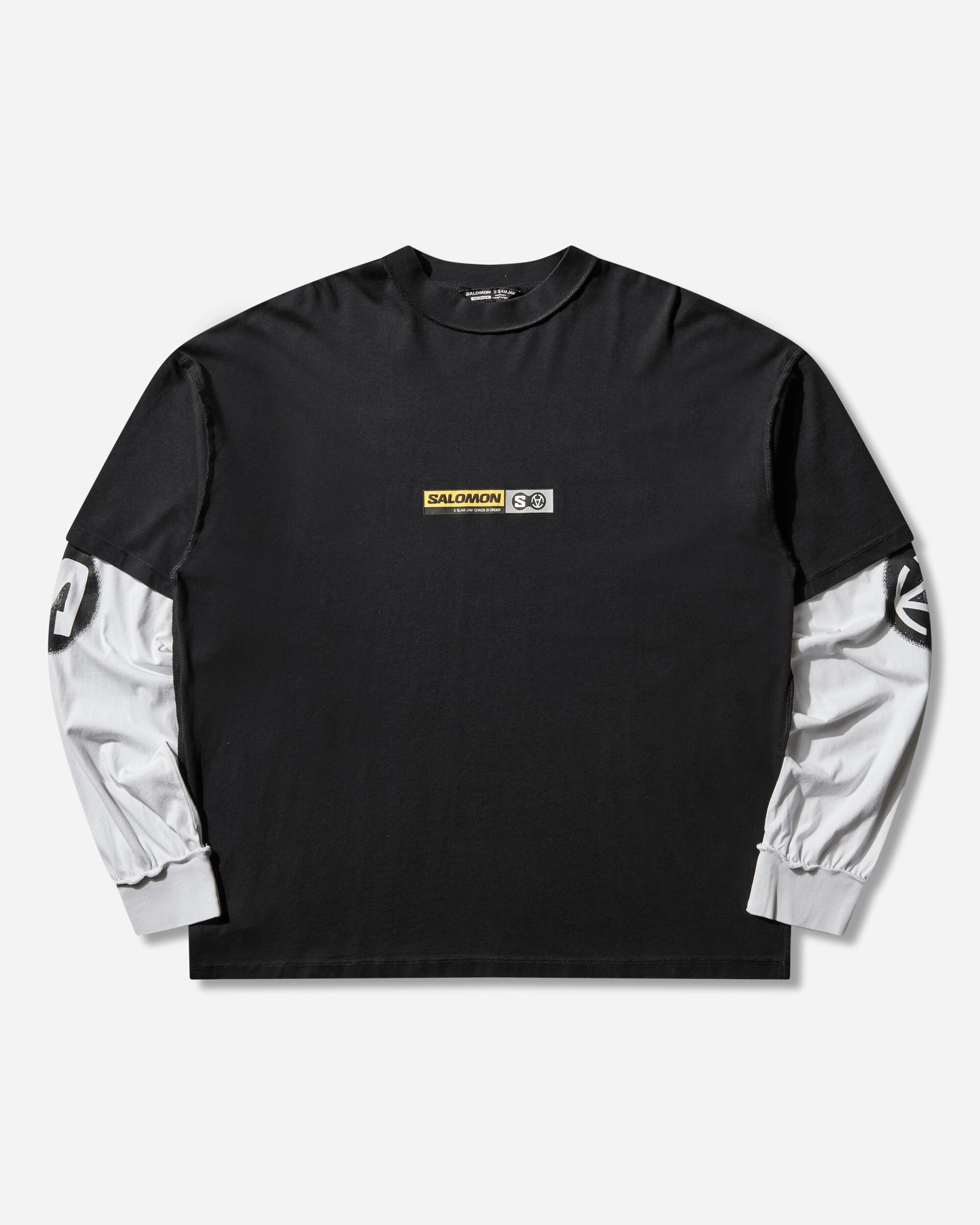 Salomon Salomon Ls Tee Slam Jam Deep Black/White T-Shirts Shortsleeve LC2719900