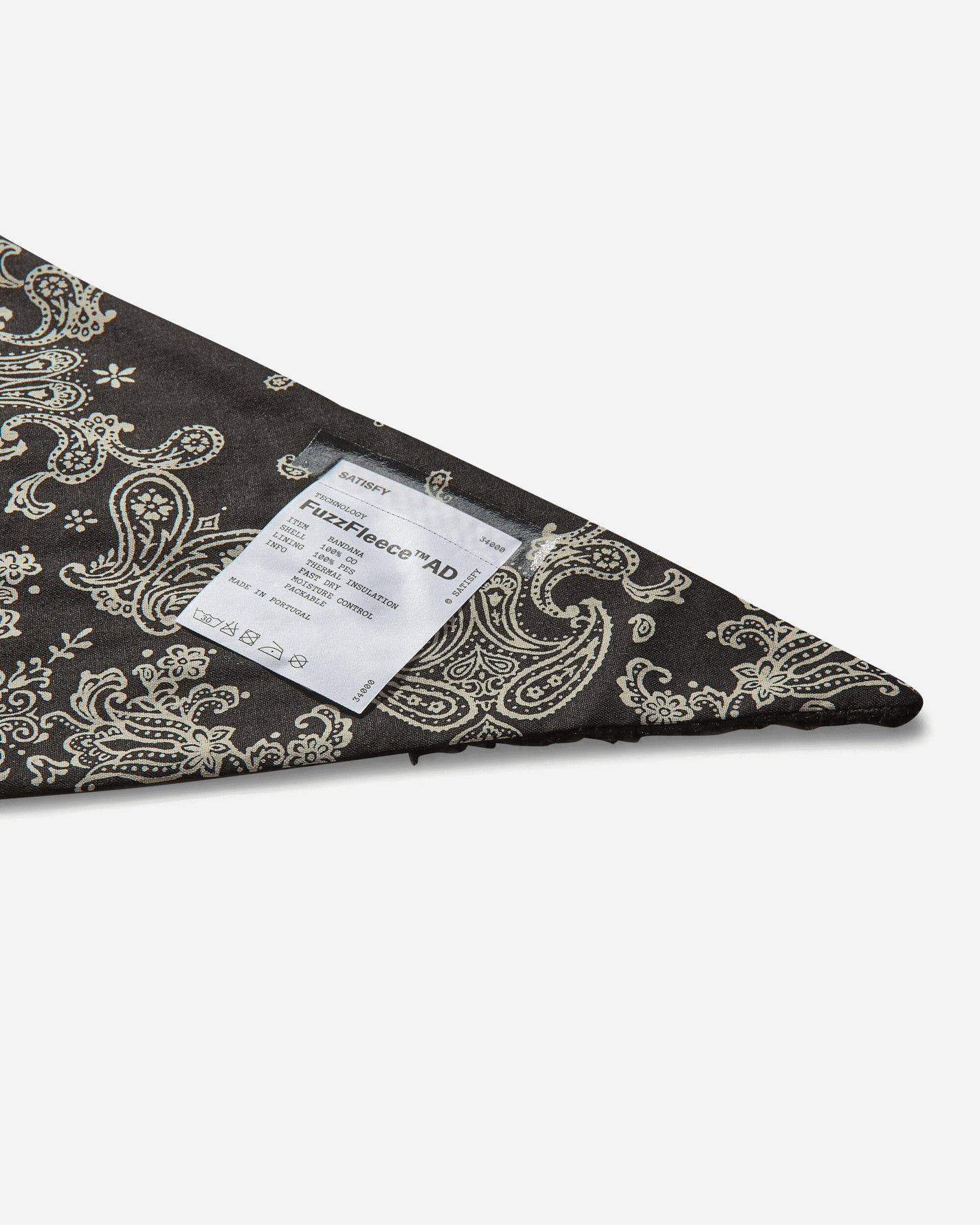 Satisfy FuzzFleece AD Bandana Black Gloves and Scarves Bandanas 34000 00000