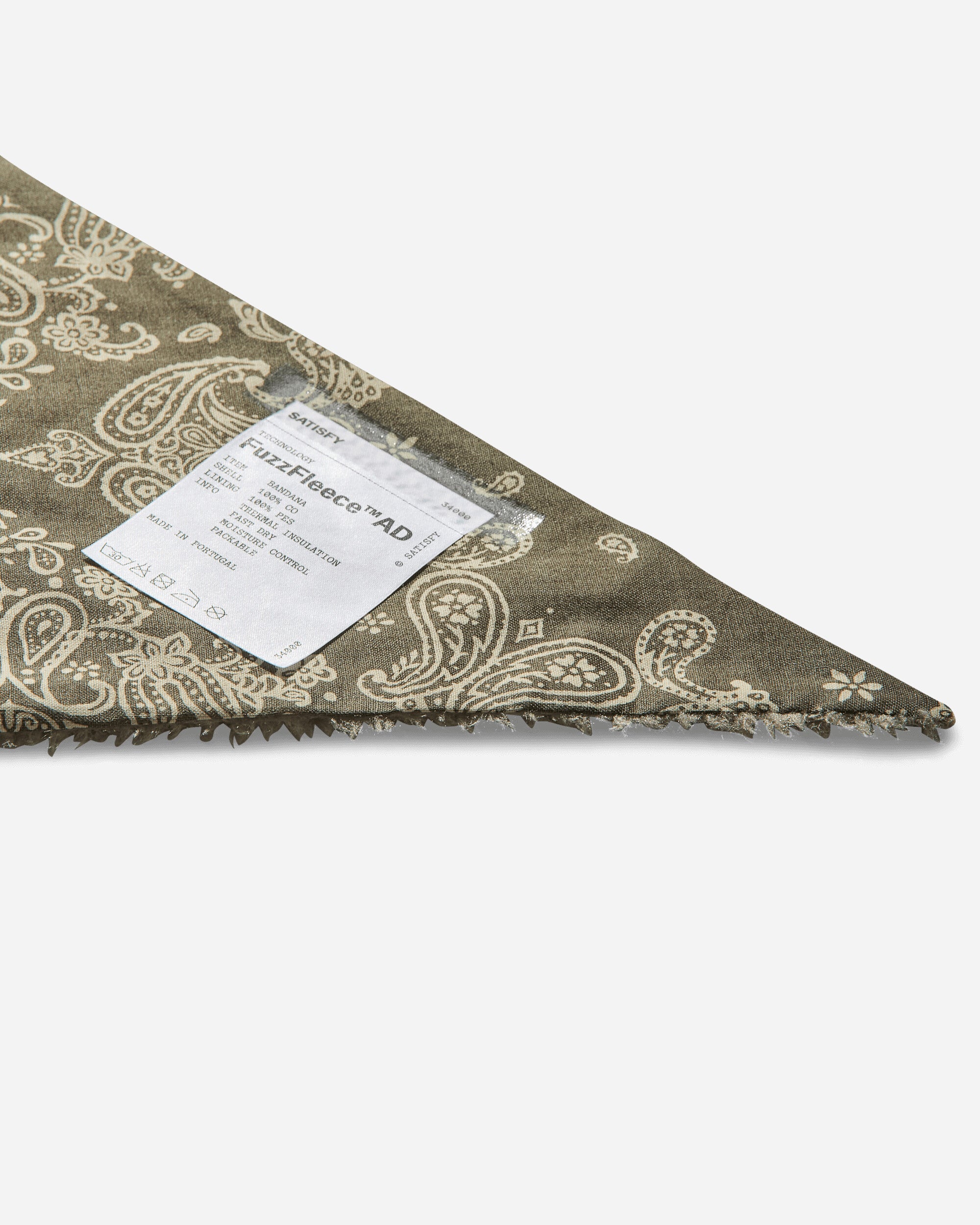 Satisfy Ghostfleece Ad Bandana Khaki Gloves and Scarves Bandanas 34000 50700